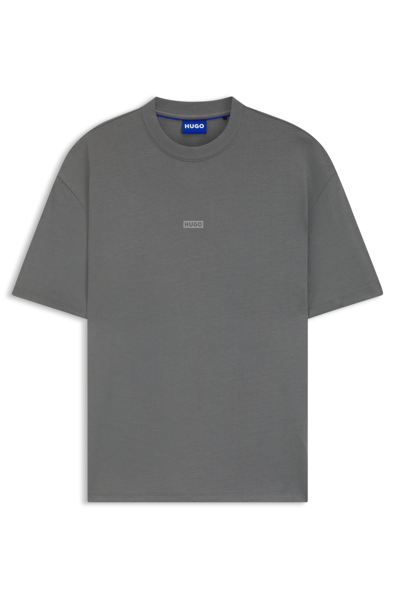 HUGO Blue T-Shirt "Nalono", mit Logodruck, Oversized Look mit Backprint günstig online kaufen