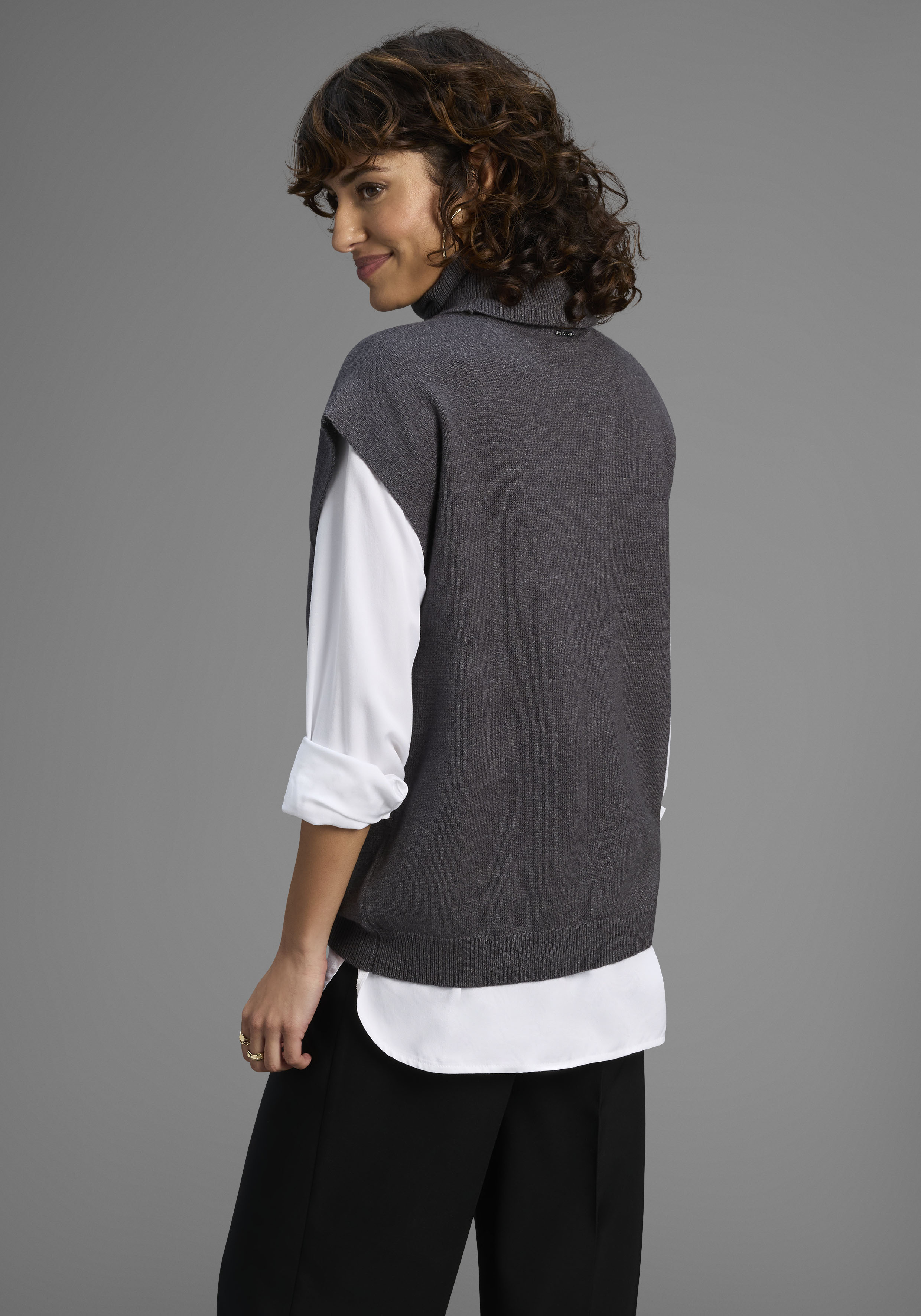 Laura Scott Pullunder softer Übergangsstrick mit Rollkragen - NEUE KOLLEKTI günstig online kaufen