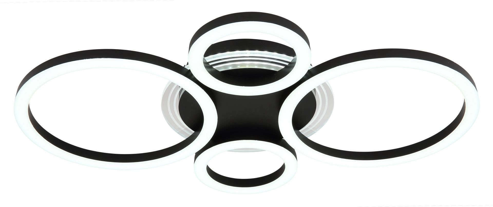 GLOBO LIGHTING LED Deckenleuchte »LORETTA«, Leuchtmittel LED-Modul | LED fest integriert, Deckenlampe, rund, Wohnzimmer, Schlafzimmer
