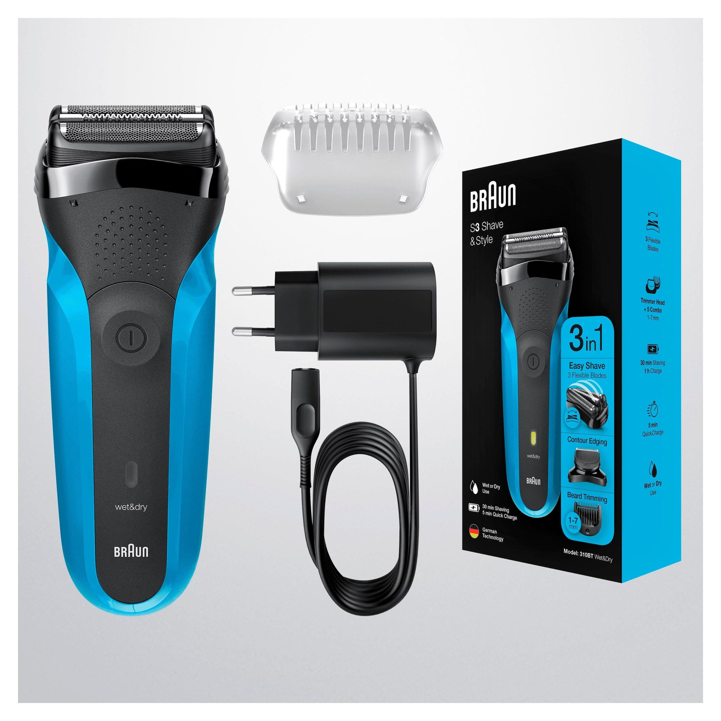 Braun Elektrorasierer »Series 3 Shave and Style 310BT«