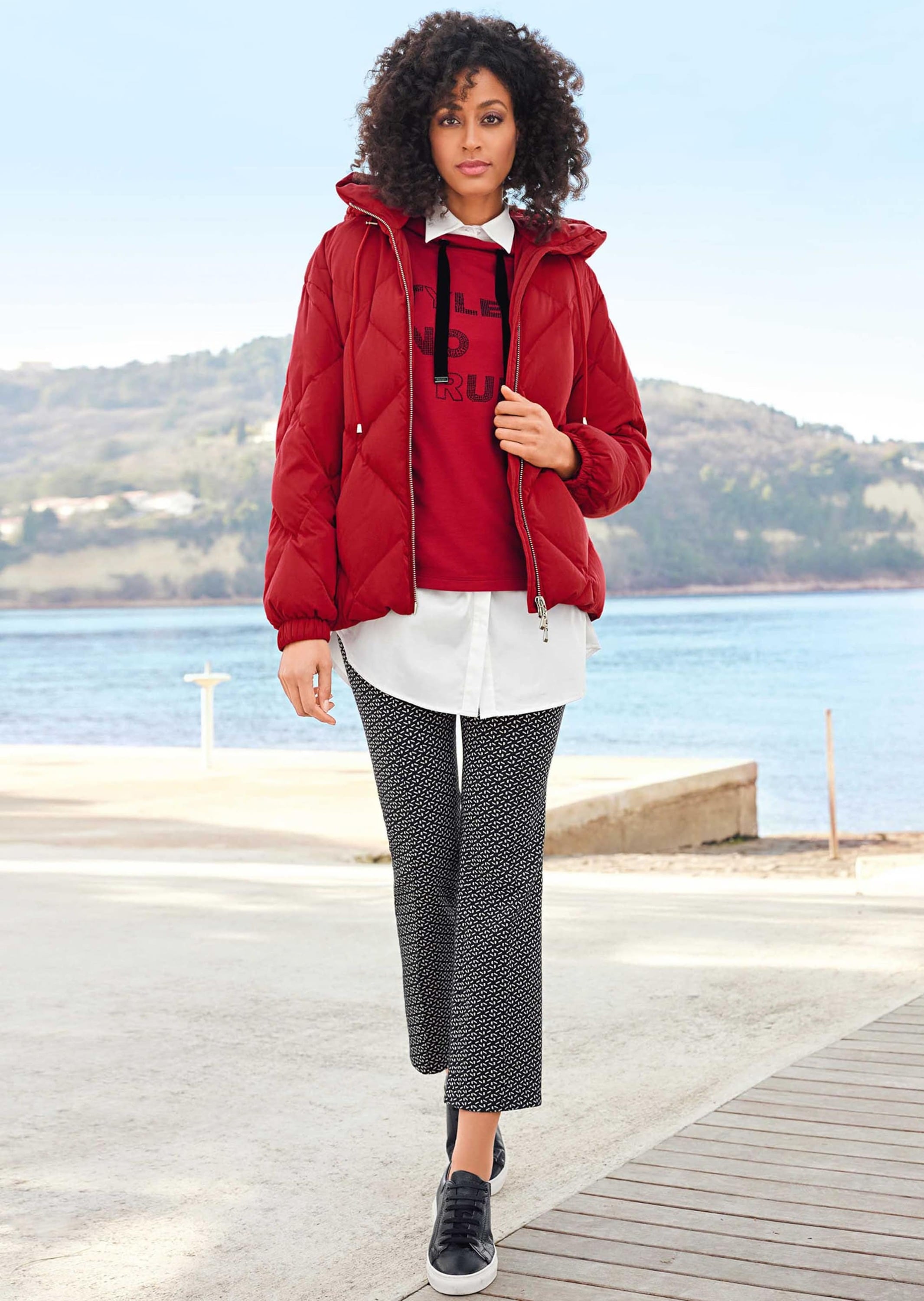 MADELEINE Stretch-Hose »Hose Stretchhose in ausgestellter 7/8-Form«