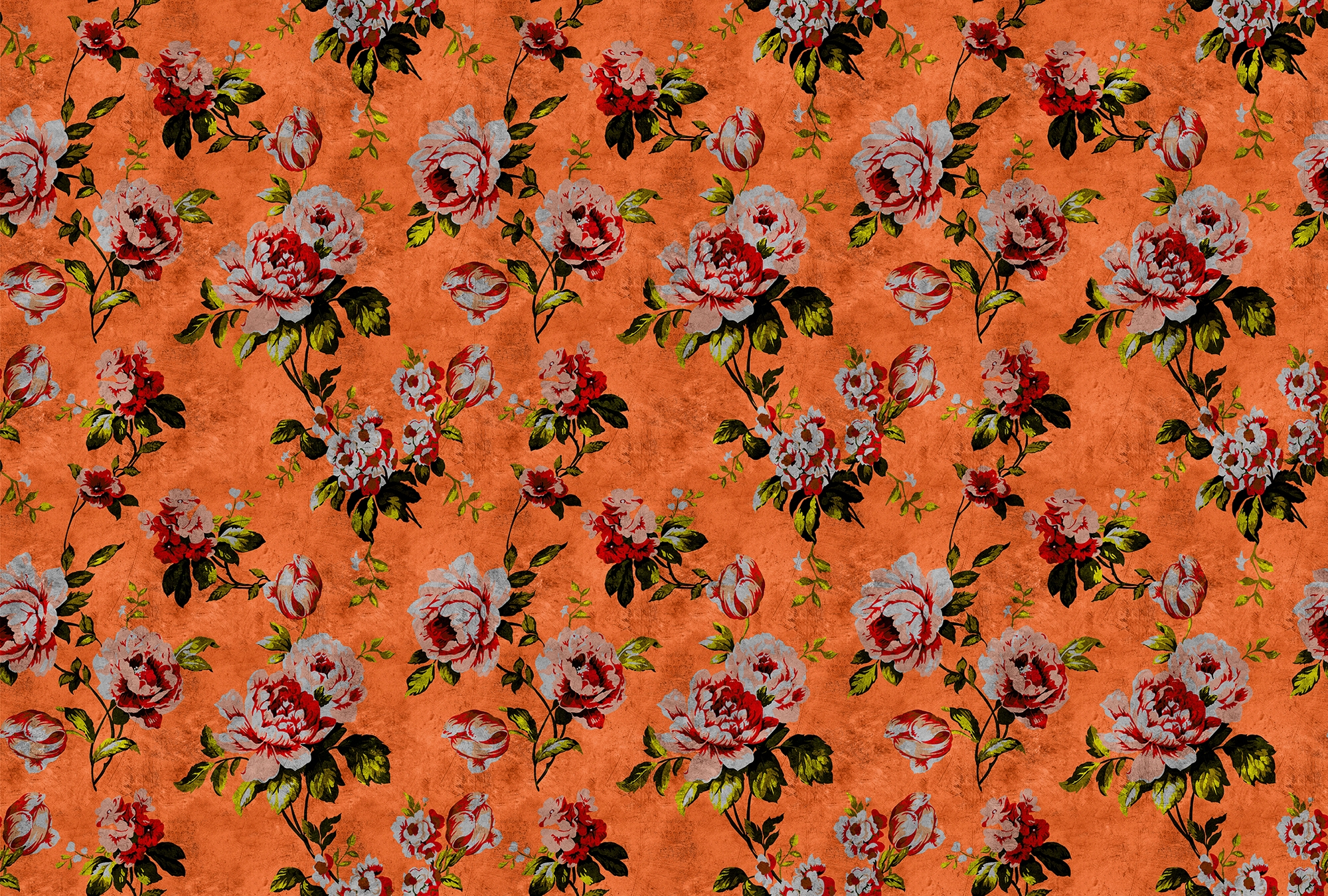 living walls Fototapete "Walls by Patel Wild Roses 2" glatt Vlies, Wand, Schräge