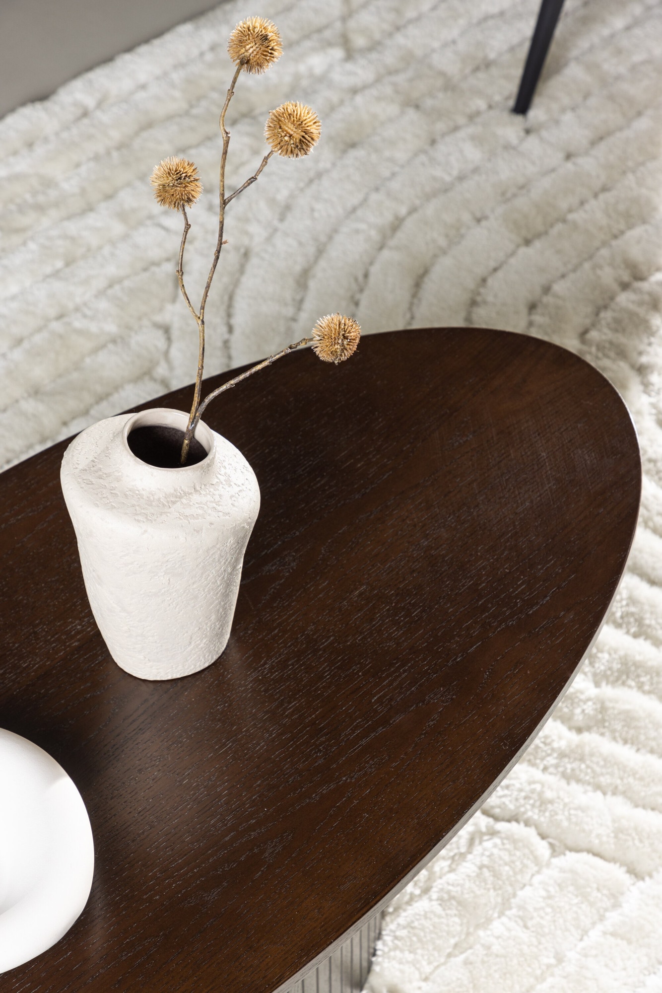 Venture Home Couchtisch »Bianca, ovaler Couchtisch in warmem Mokka, 120 × 55 cm« Sofatisch, MDF, gebeizt, oval, behaglich, wohnlich