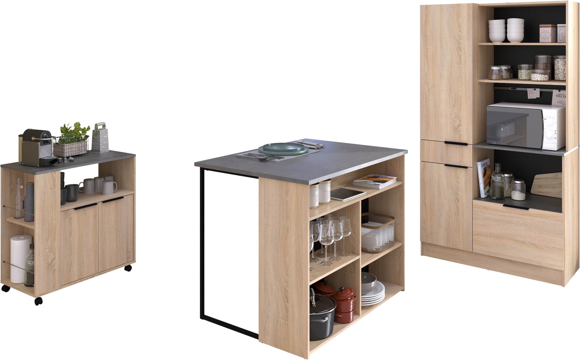 Parisot Schrank-Set "Fumay 3" Set, 3-teilig, 3 tlg. günstig online kaufen