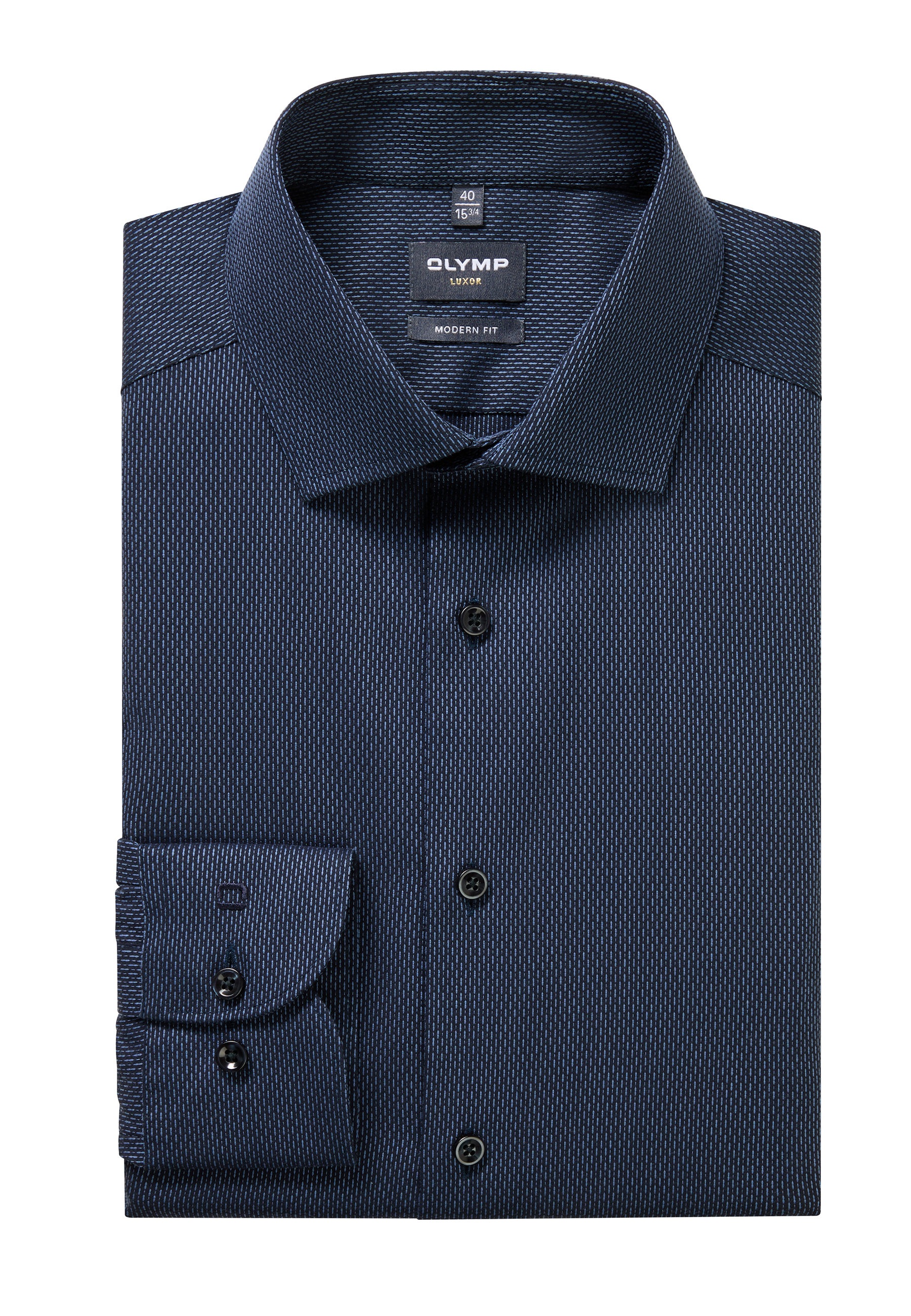 OLYMP Luxor Modern Fit Shirt Navy 44 3