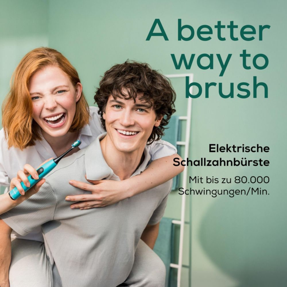 BEURER Elektrische Zahnbürste »SC 50«, 2 St. Aufsteckbürsten, Mit Andrucksensor, 80.000 Schwingungen/Min und 2-Minuten Timer