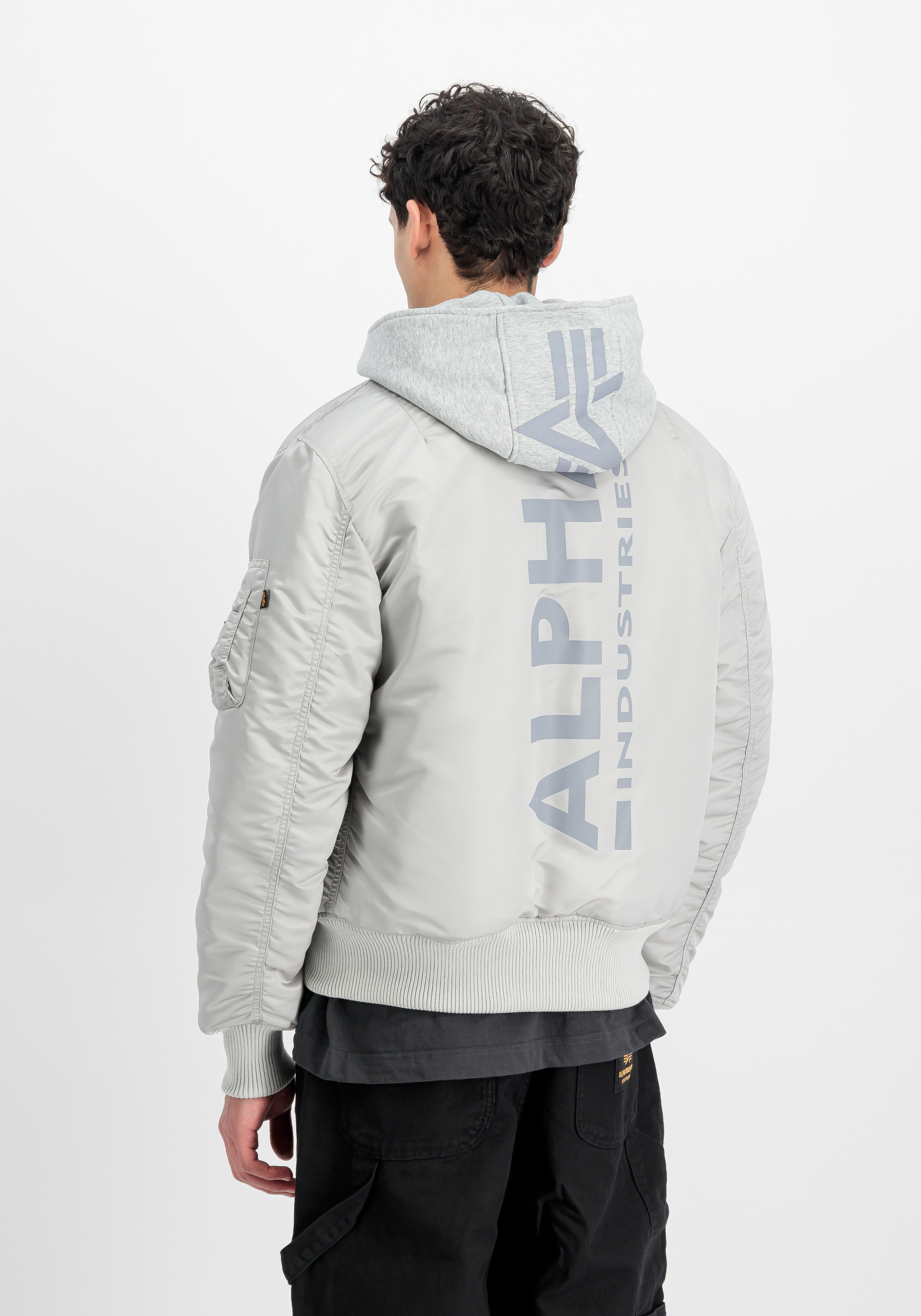 Alpha Industries Bomberjacke »Alpha Industries Men - Bomber Jackets MA-1 Zip Hood Back Print«