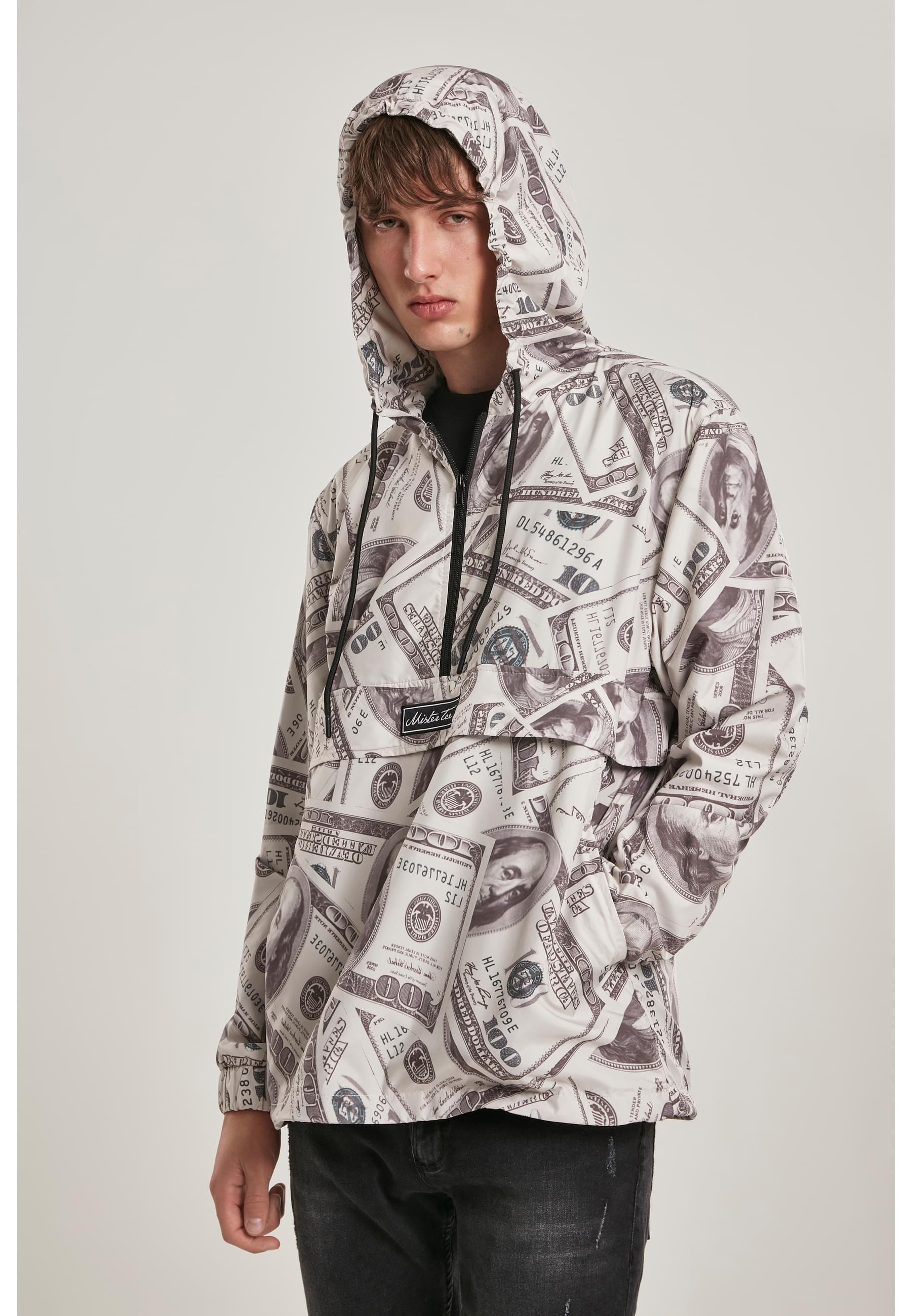 MisterTee Allwetterjacke »MisterTee Herren Mister Tee Dollar Windbreaker«, (1 St.), ohne Kapuze