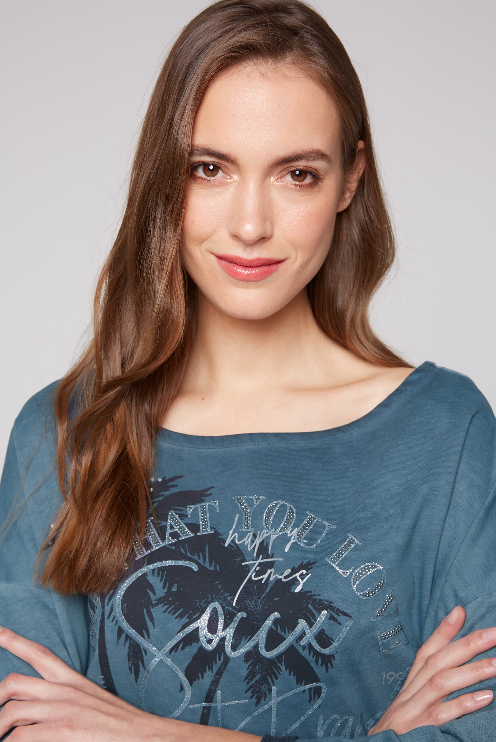 SOCCX Sweater, mit Glitzersteinchen
