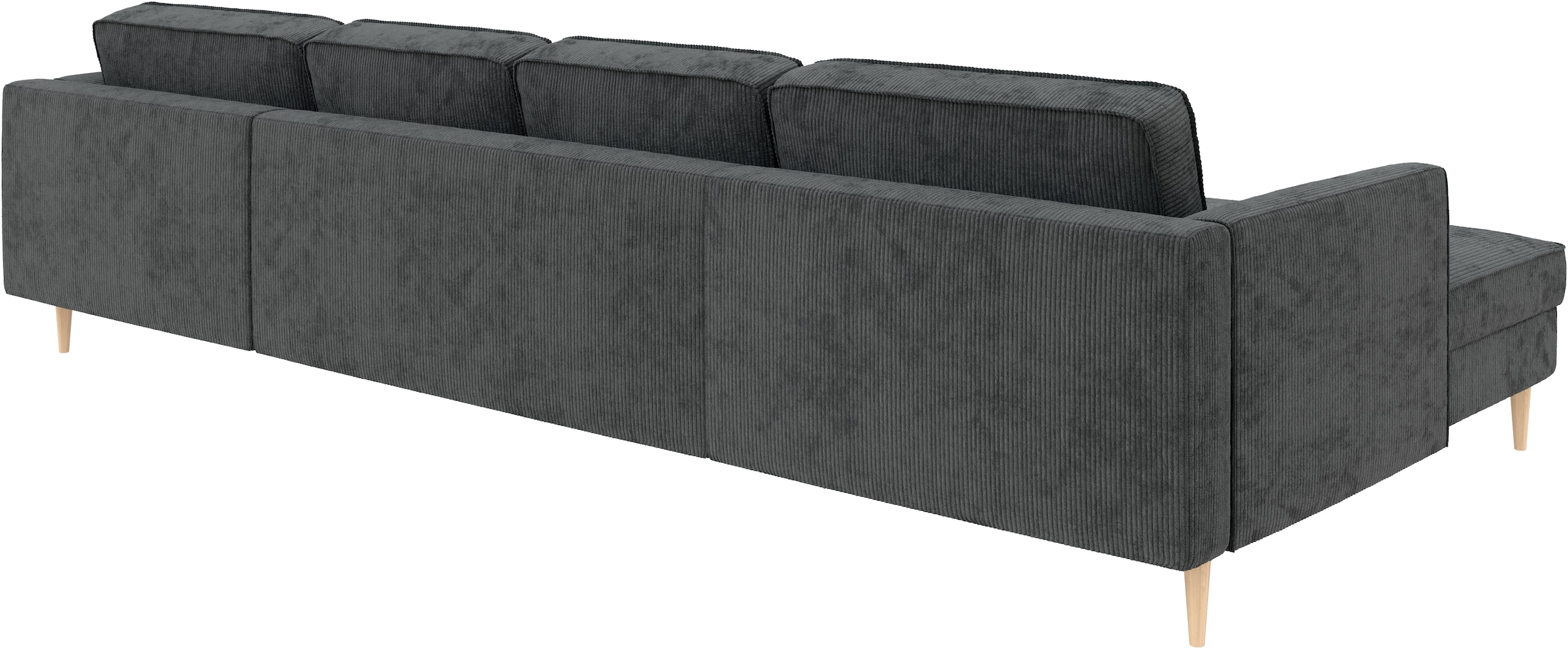 Home affaire Wohnlandschaft »Booster Couch wahlweise mit Schlaffunktion und Bettkasten-auch in Cord«, Sofa in U-Form, Breite 305 cm