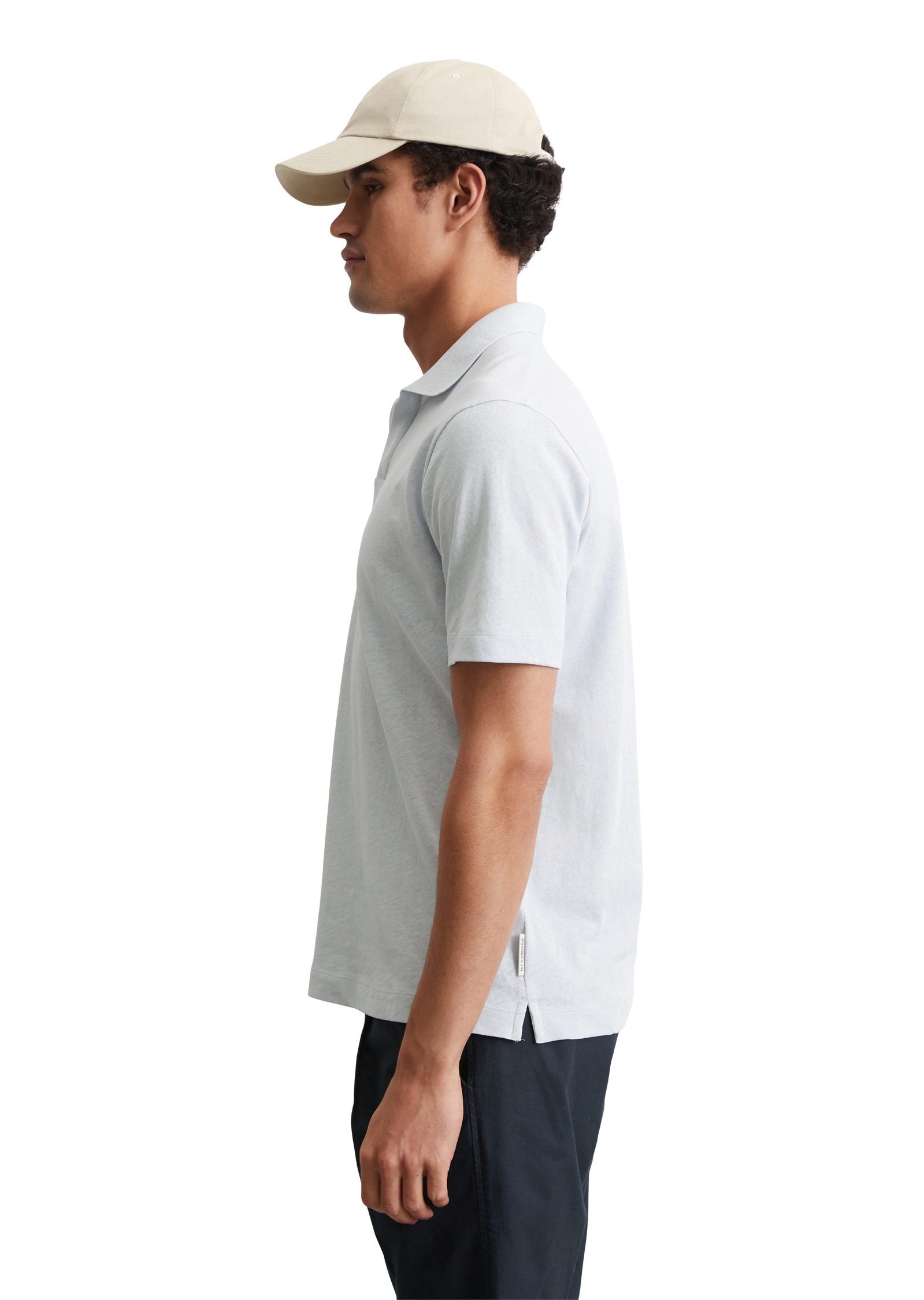 Marc O'Polo Poloshirt »aus Bio-Baumwolle und Leinen«