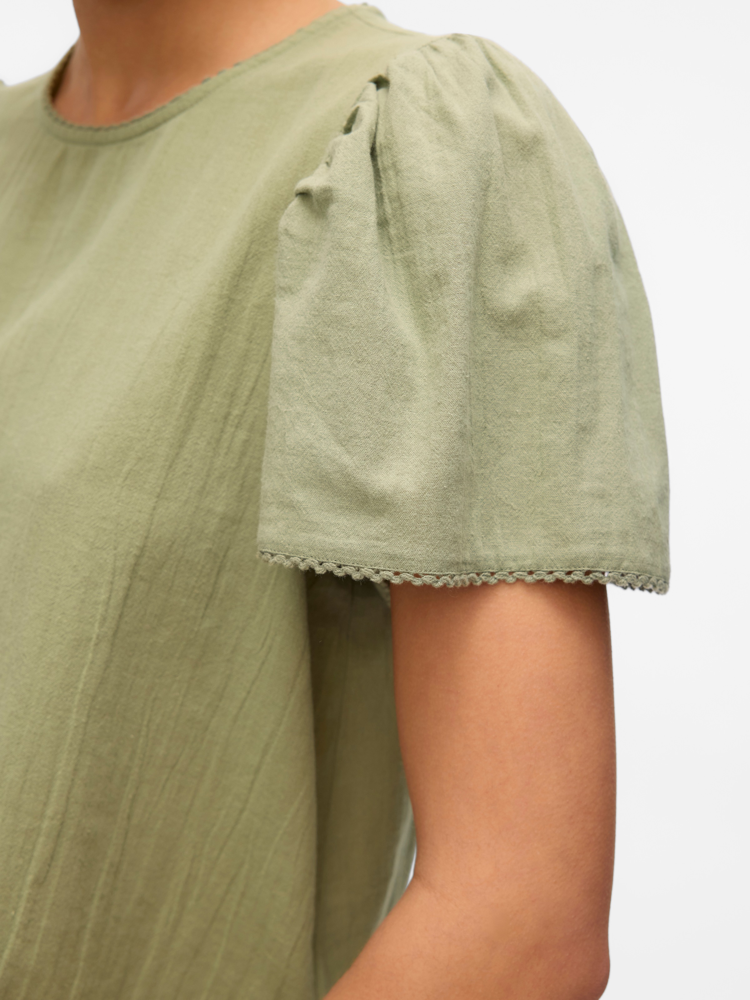 Thumbnail - Vero Moda Kurzarmbluse "VMPRETTY SS TOP WVN GA NOOS"