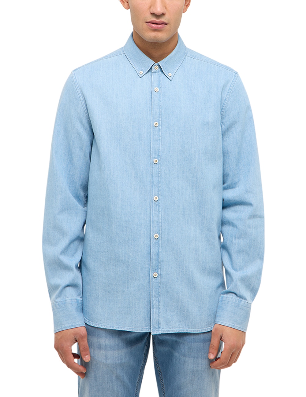 MUSTANG Langarmhemd "Herren Style Cullman" günstig online kaufen