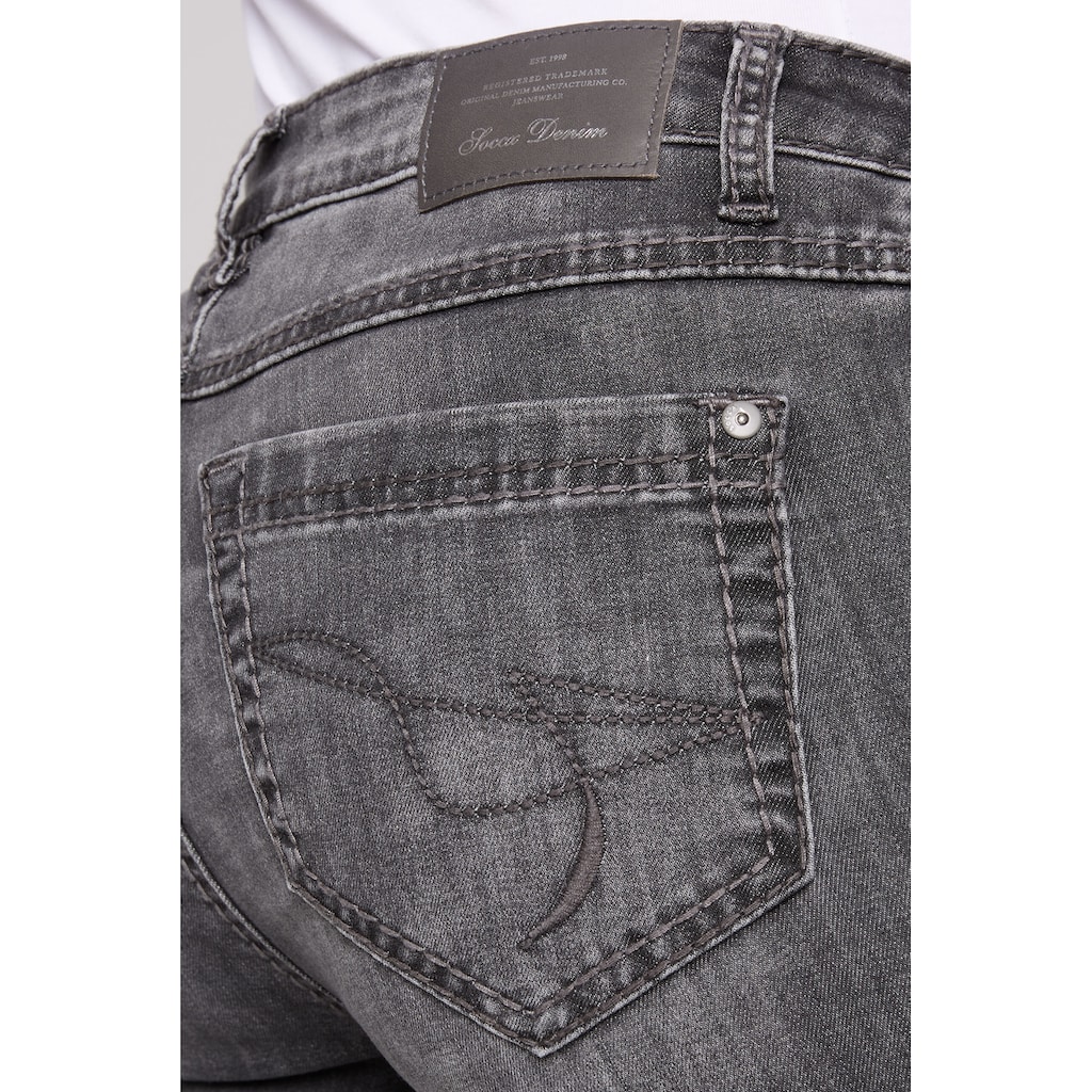 SOCCX Regular-fit-Jeans, mit breiten Nähten