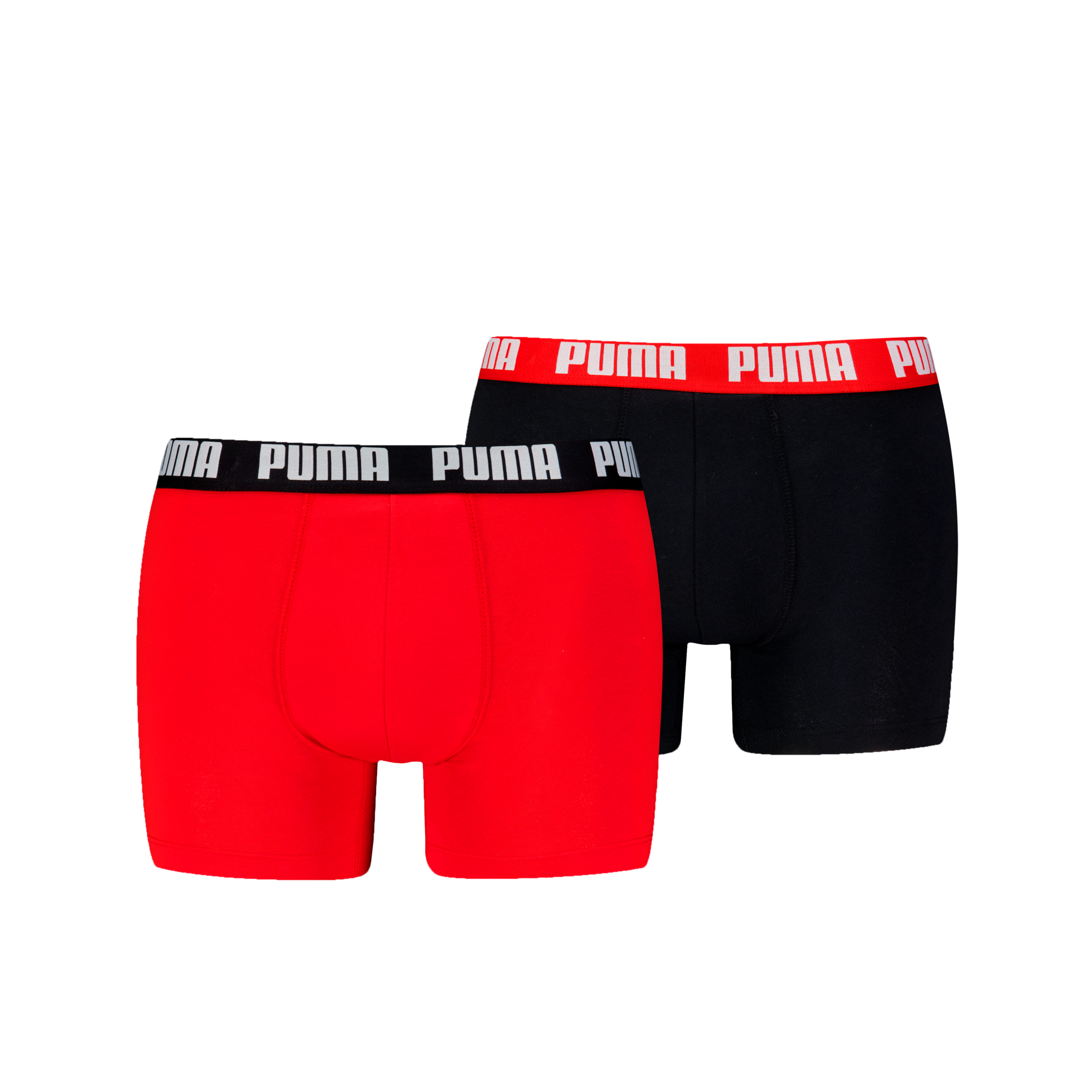 PUMA Boxershorts "PUMA MEN EVERYDAY BASIC BOXERS 2P" Packung, mit Puma Webbund