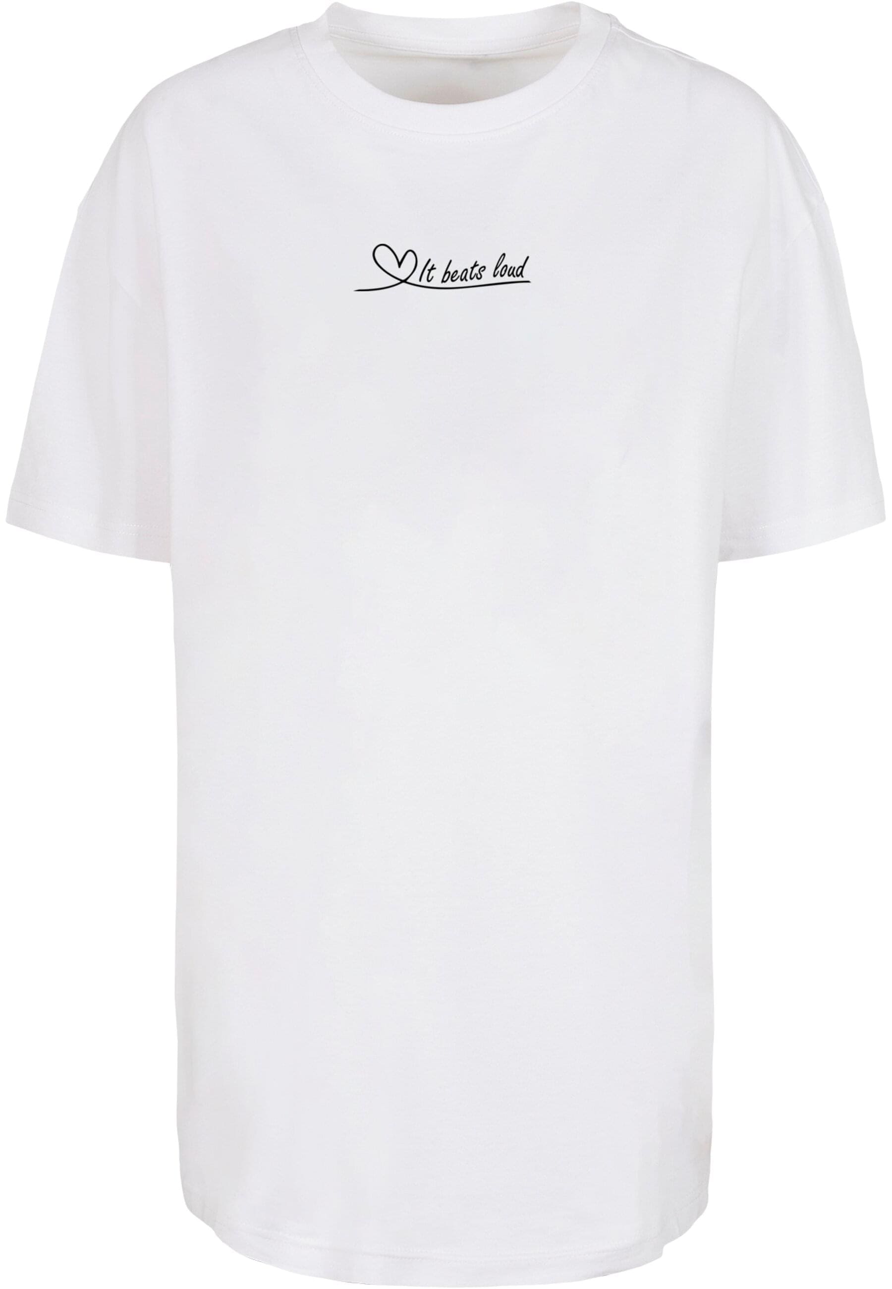 Merchcode T-Shirt "Merchcode Damen Ladies It Beats Loud Oversized Boyfriend günstig online kaufen