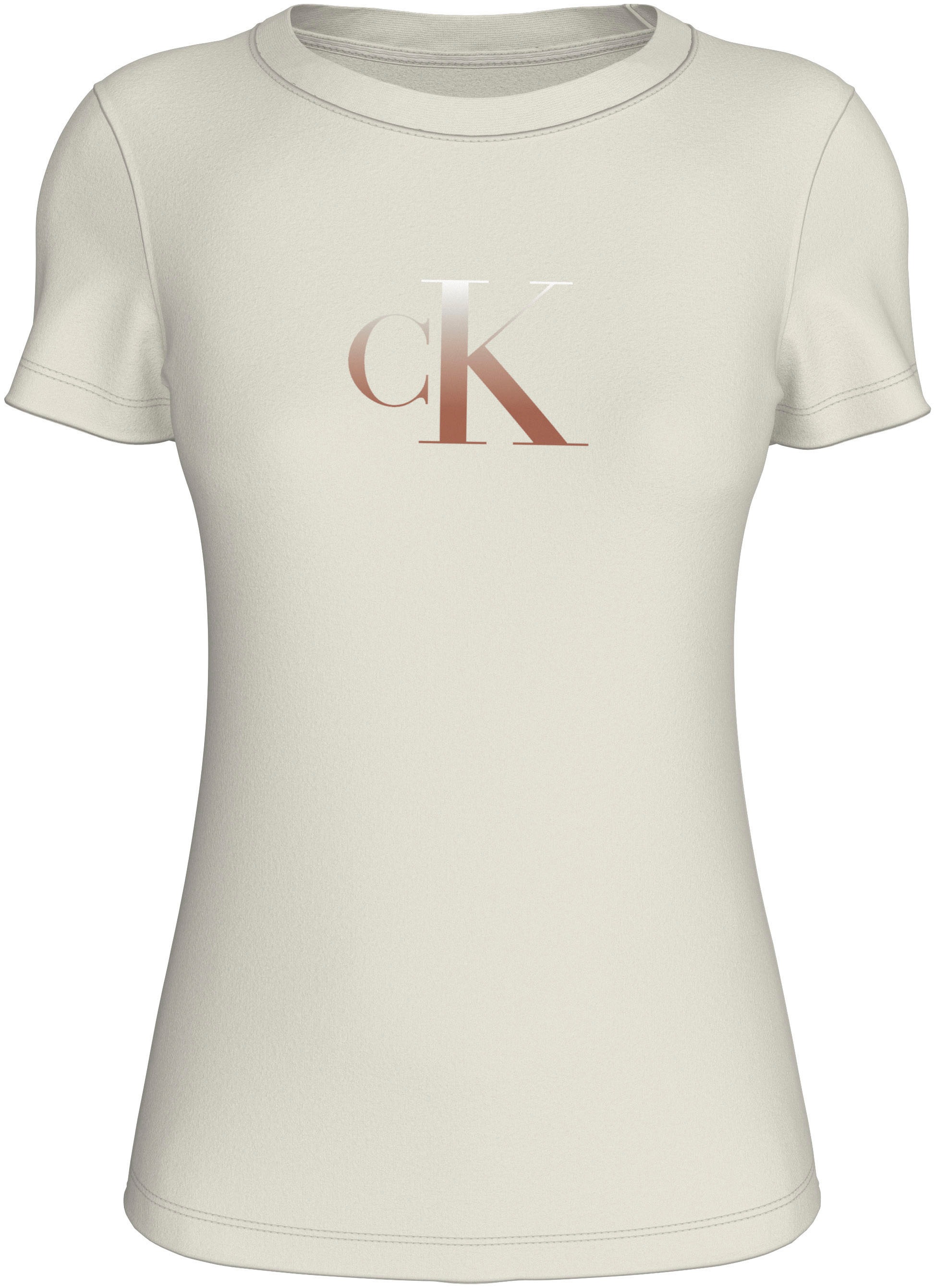 Calvin Klein Jeans Rundhalsshirt »GRADIENT CK SLIM TEE«, mit Logodruck