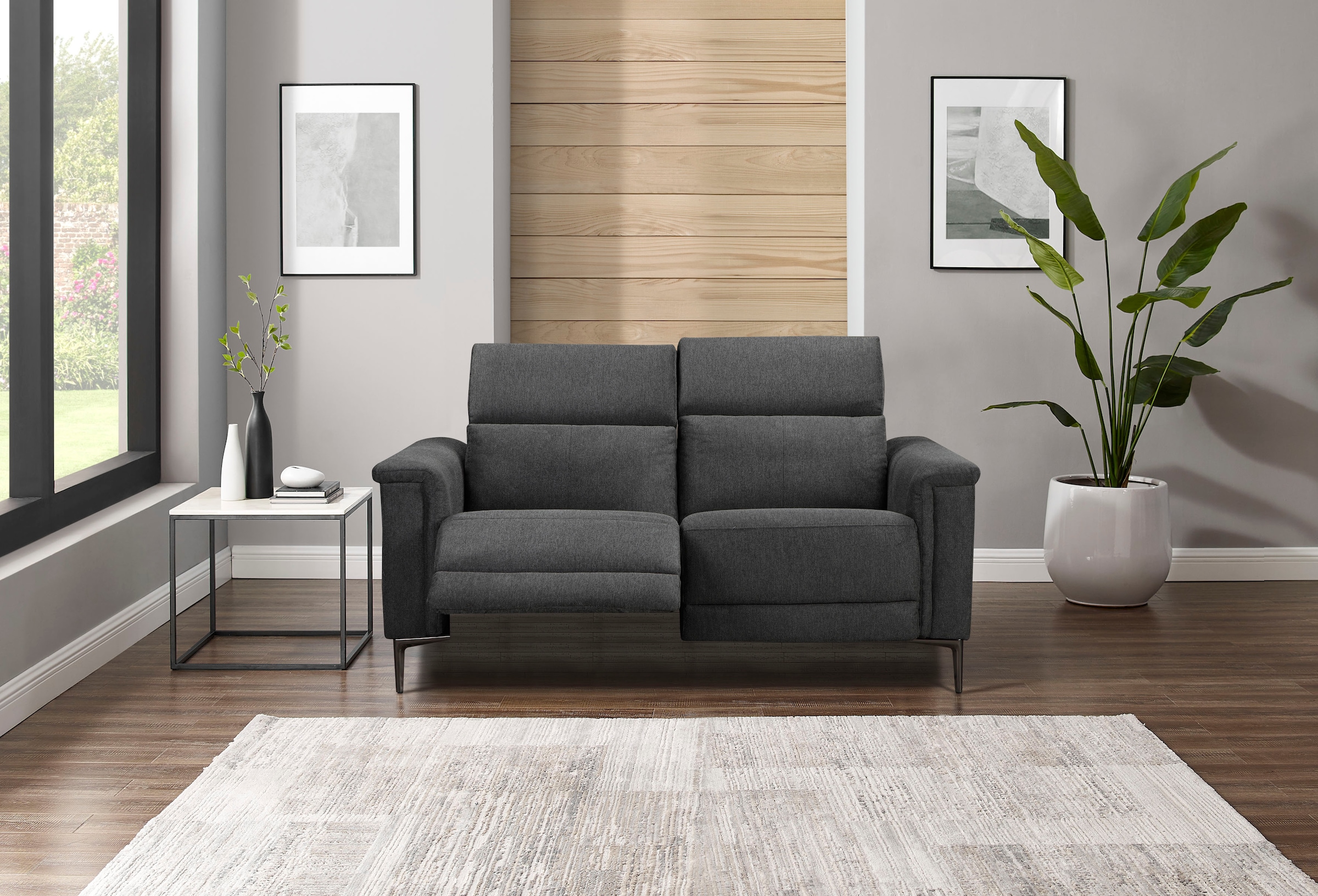 Places of Style 2-Sitzer »Lund«, manueller od. elektrischer Relaxfunktion und USB-A