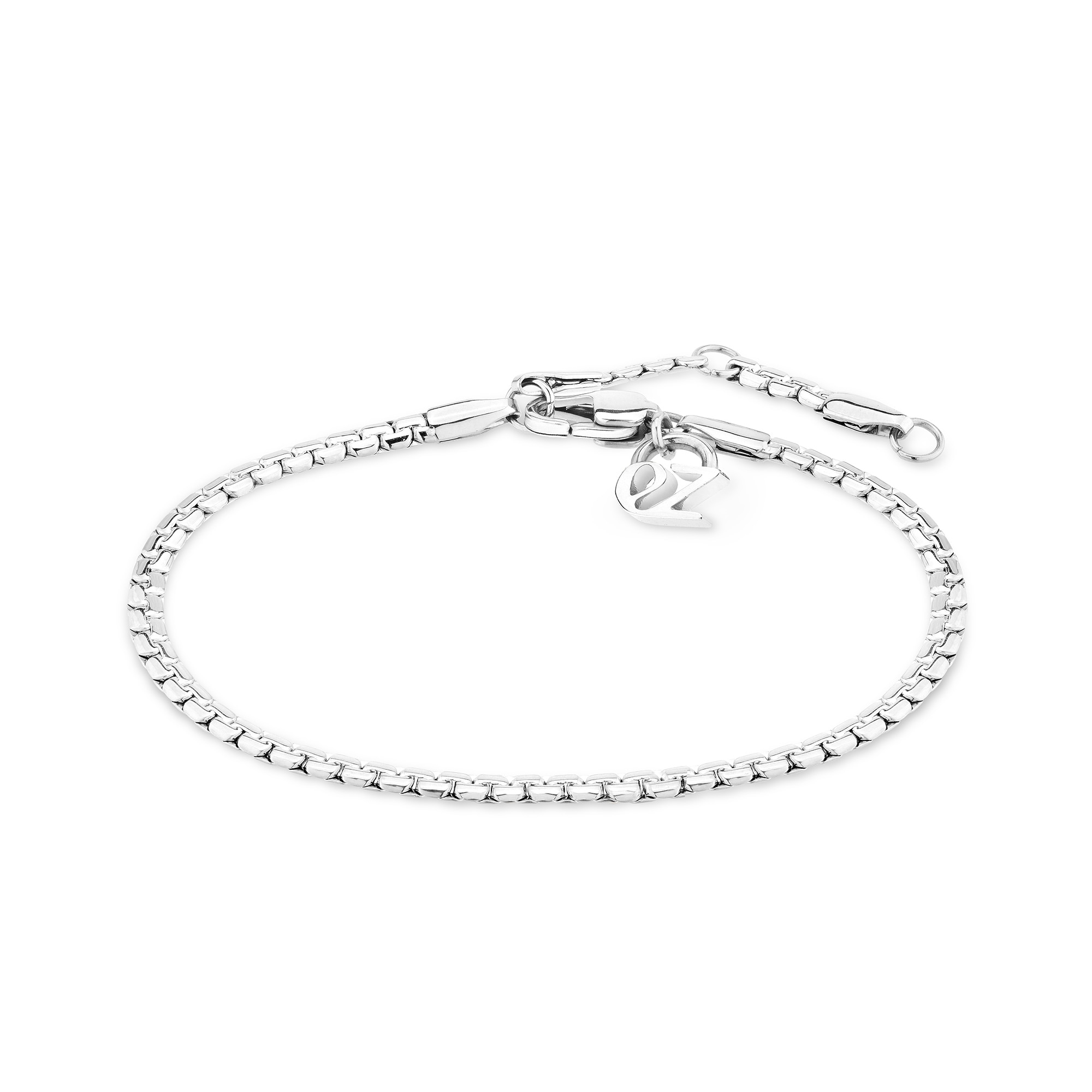 ECHTZEIT Damen Armband "Schmuck Geschenk Edelstahl Armkette The Sleek One", 21cm, Edelstahl, silber, Edelstahl, Armbänder