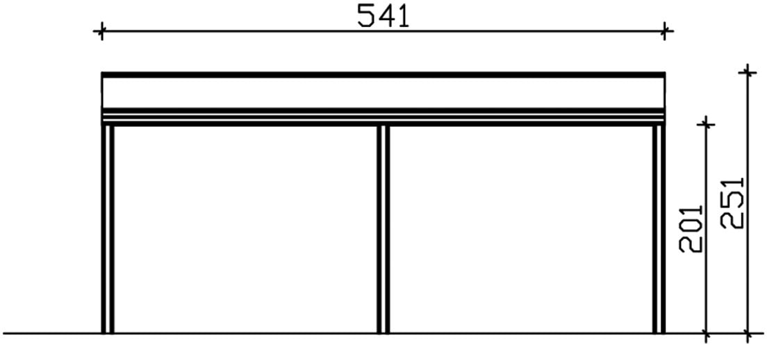 Skanholz Terrassendach »Monza«, Bedachung Verbund-Sicherheits-Glas, Aluminium
