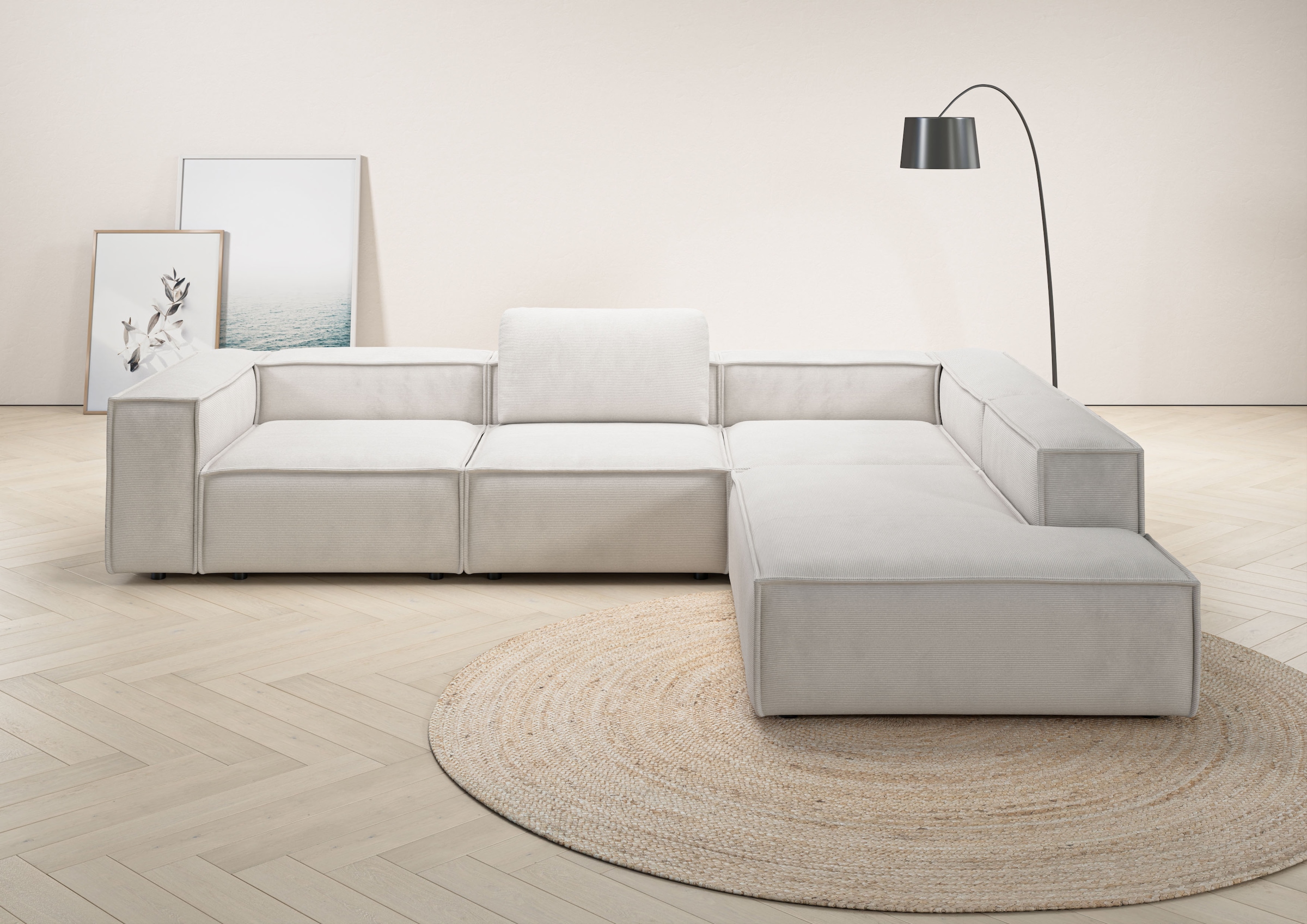 Places of Style Ecksofa "Watertown moderne L-Form", Breite 311 cm günstig online kaufen
