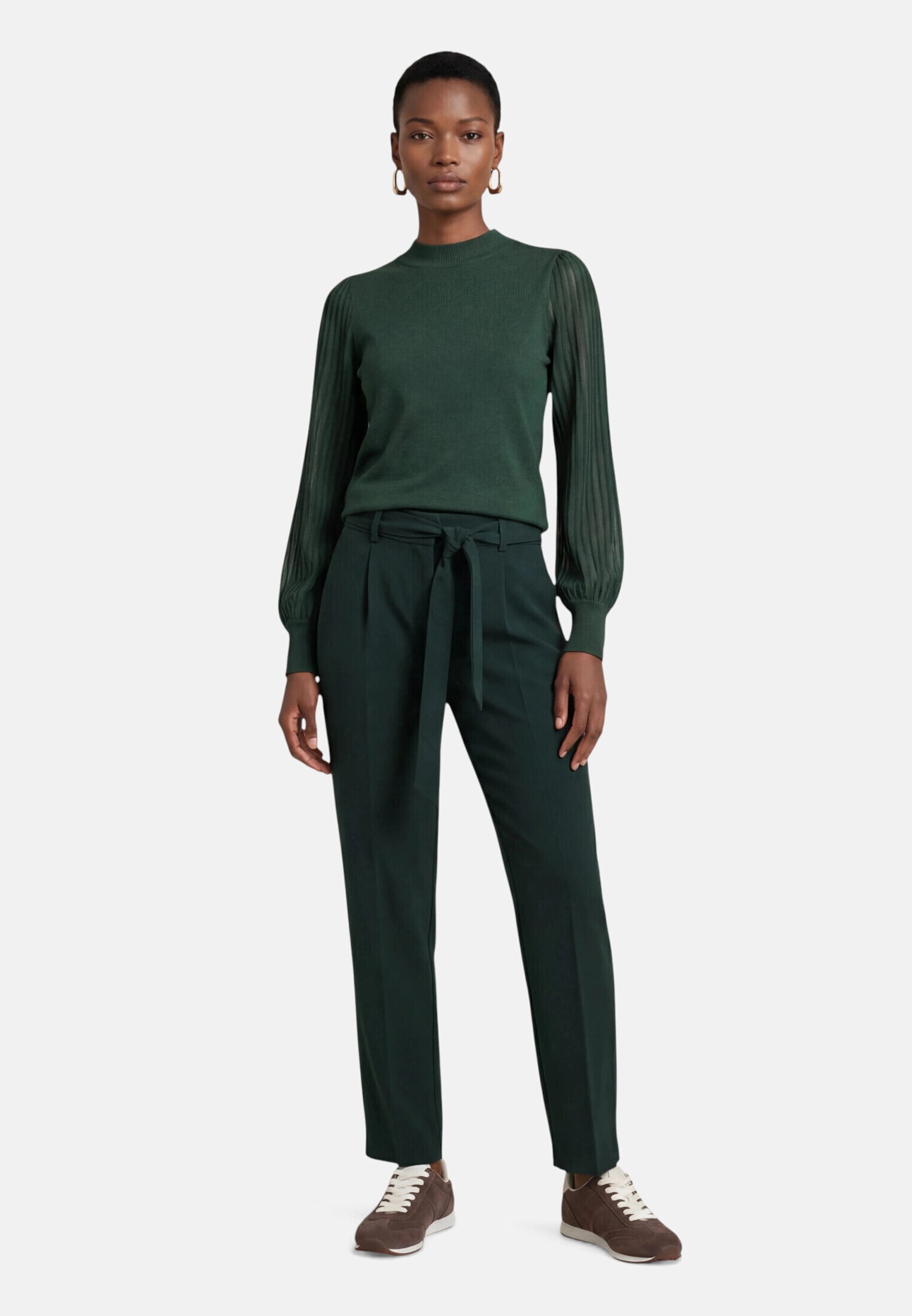 Zero Strickpullover »Damen mit Spitzenärmeln« 1 Struktur