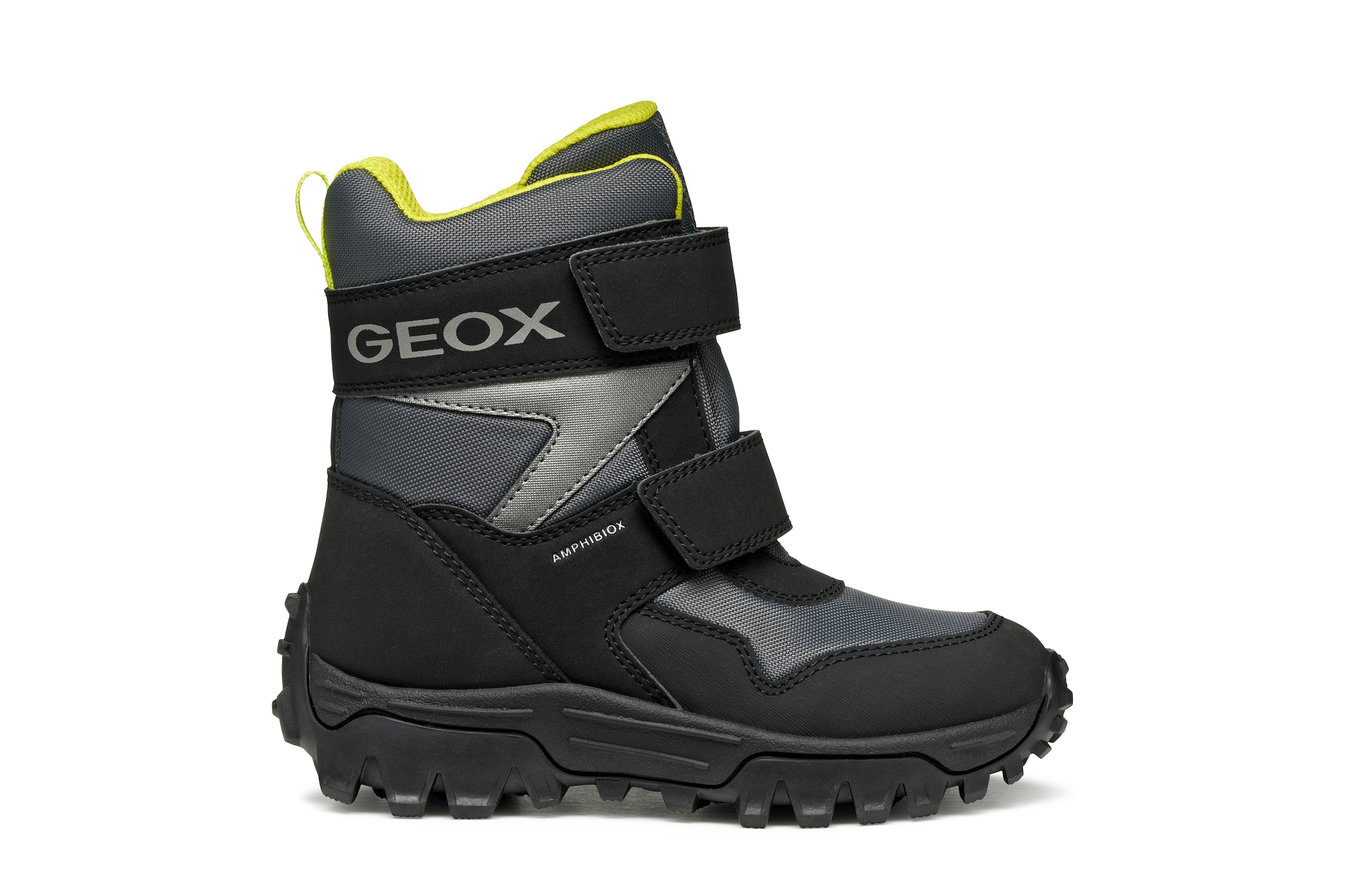Geox Winterstiefel »J HIMALAYA BOY B ABX«, Snowboots, Klettstiefel mit Warmfutter, Größenschablone zum Download