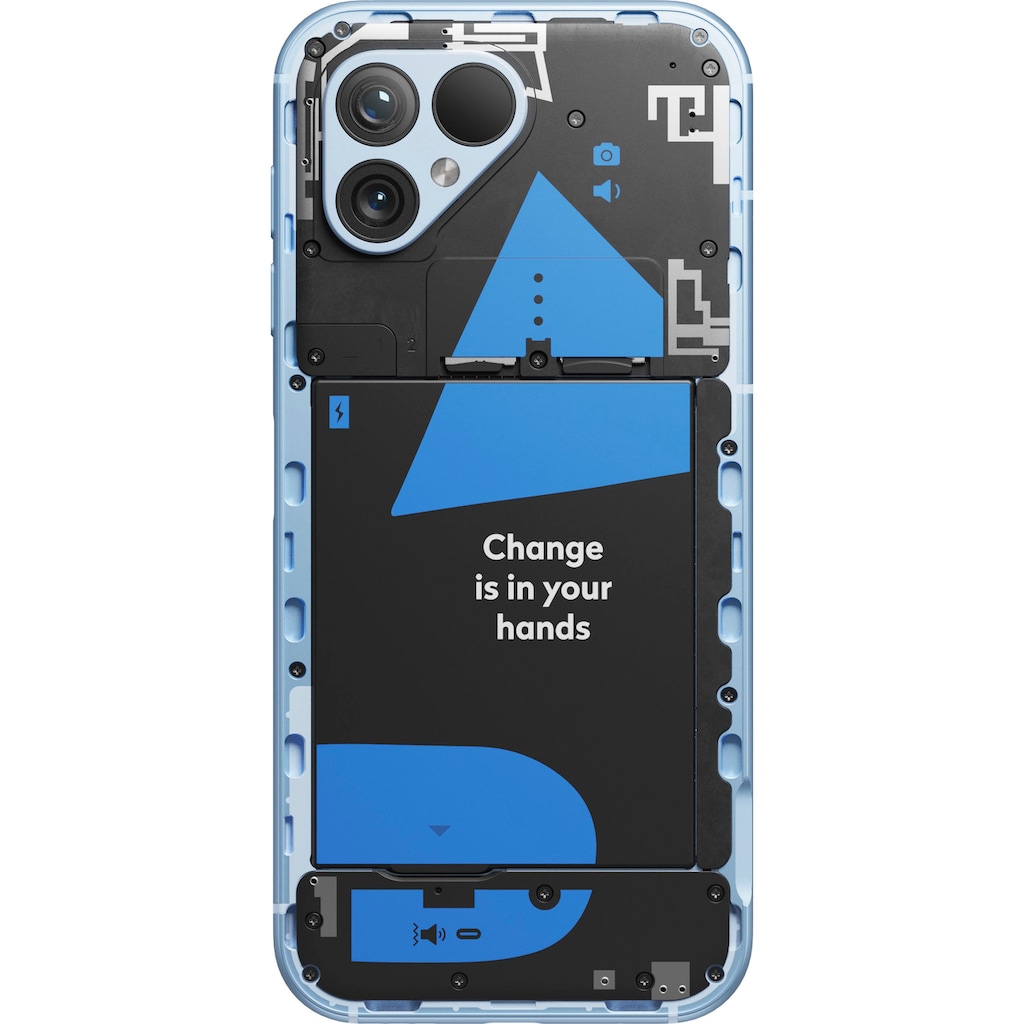 Fairphone Smartphone »FAIRPHONE 5«, sky blue, 16,40 cm/6,46 Zoll, 256 GB Speicherplatz, 50 MP Kamera