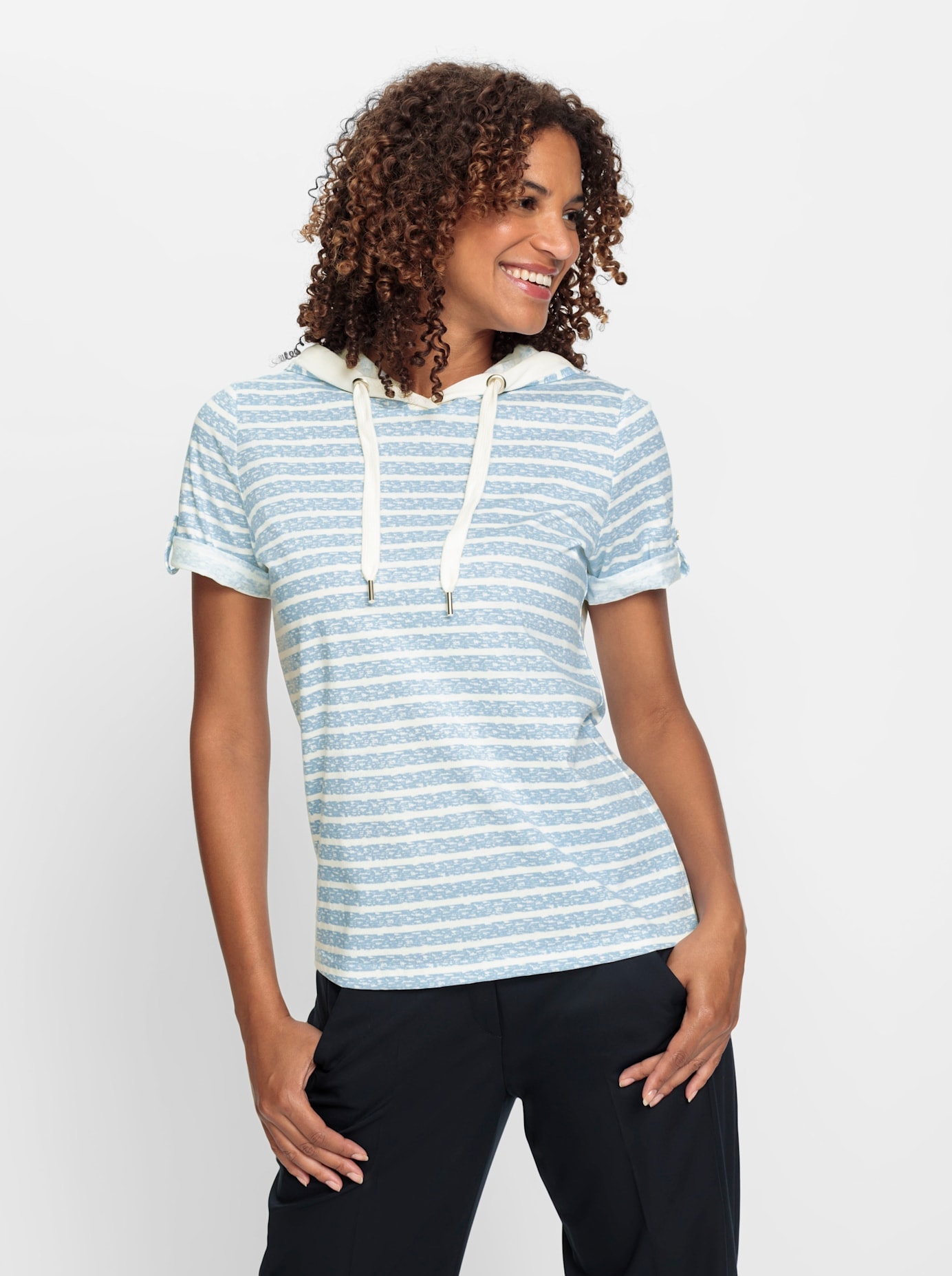 Casual Looks Kapuzenshirt "Kapuzen-Shirt" 1 Stk. tlg. günstig online kaufen