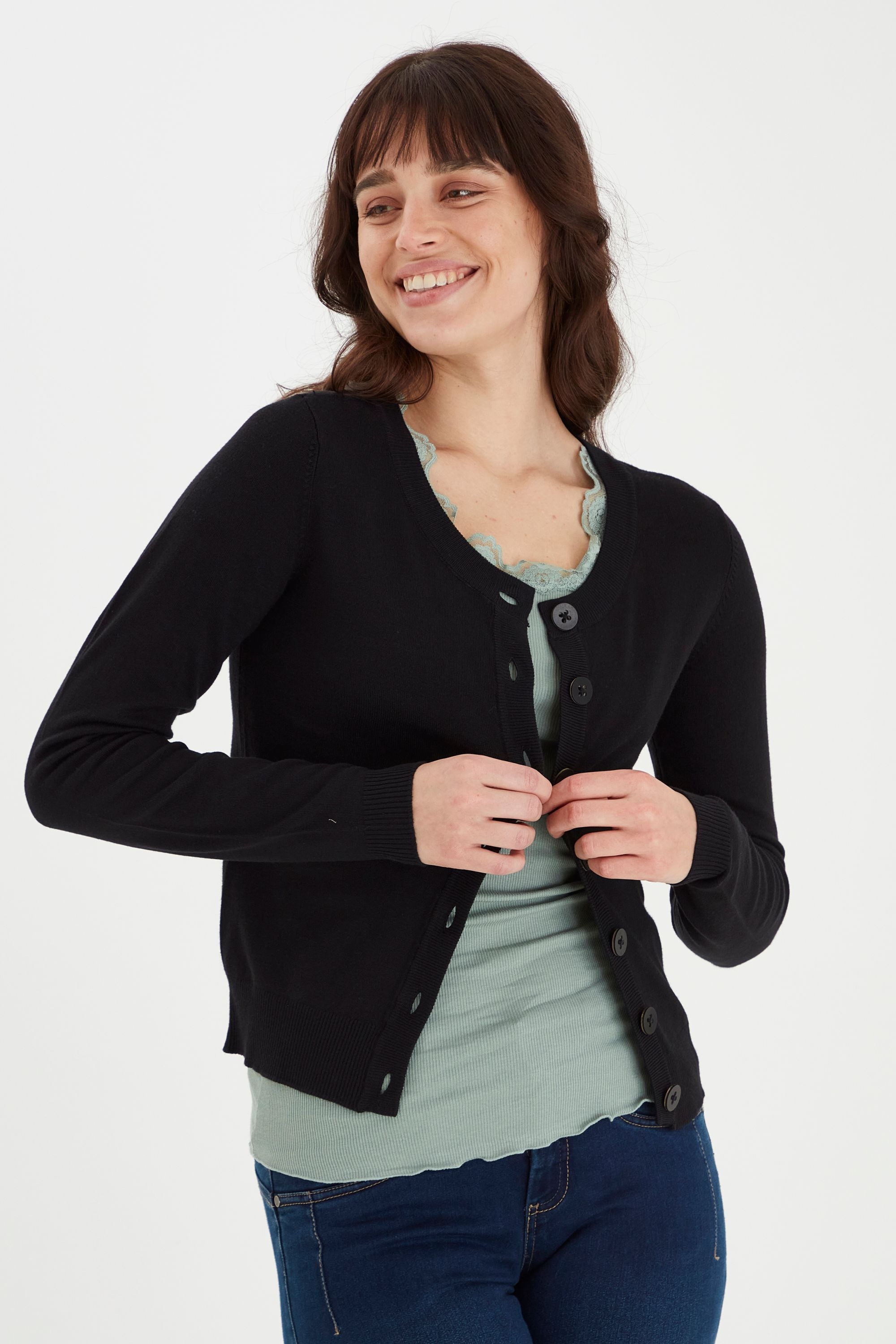 fransa Strickjacke »Strickjacke FRZuvic«