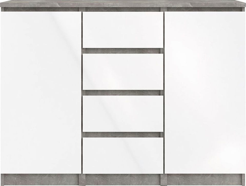 INOSIGN Kommode »Naia«, abgerundeten Schubladenkanten auf Metallgleiter, Breite 120,6 cm