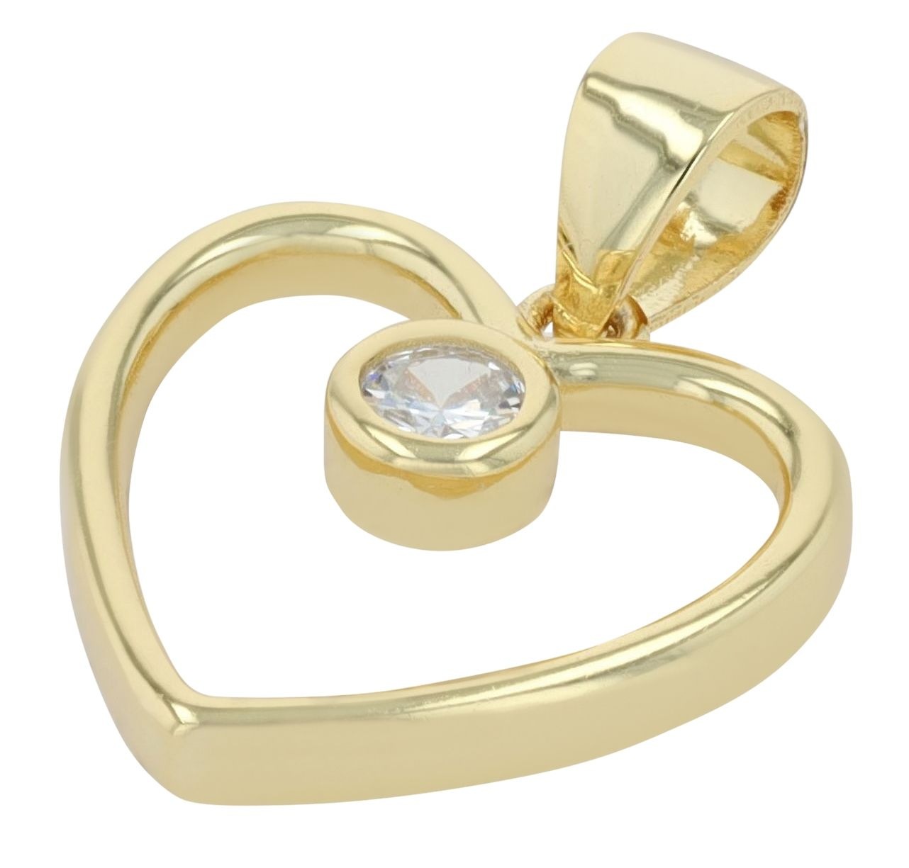 Adelia´s Kettenanhänger »Damen Anhänger – Herz Herzanhänger aus 925 Silber«  Zum Verschenken – passend für viele Anlässe