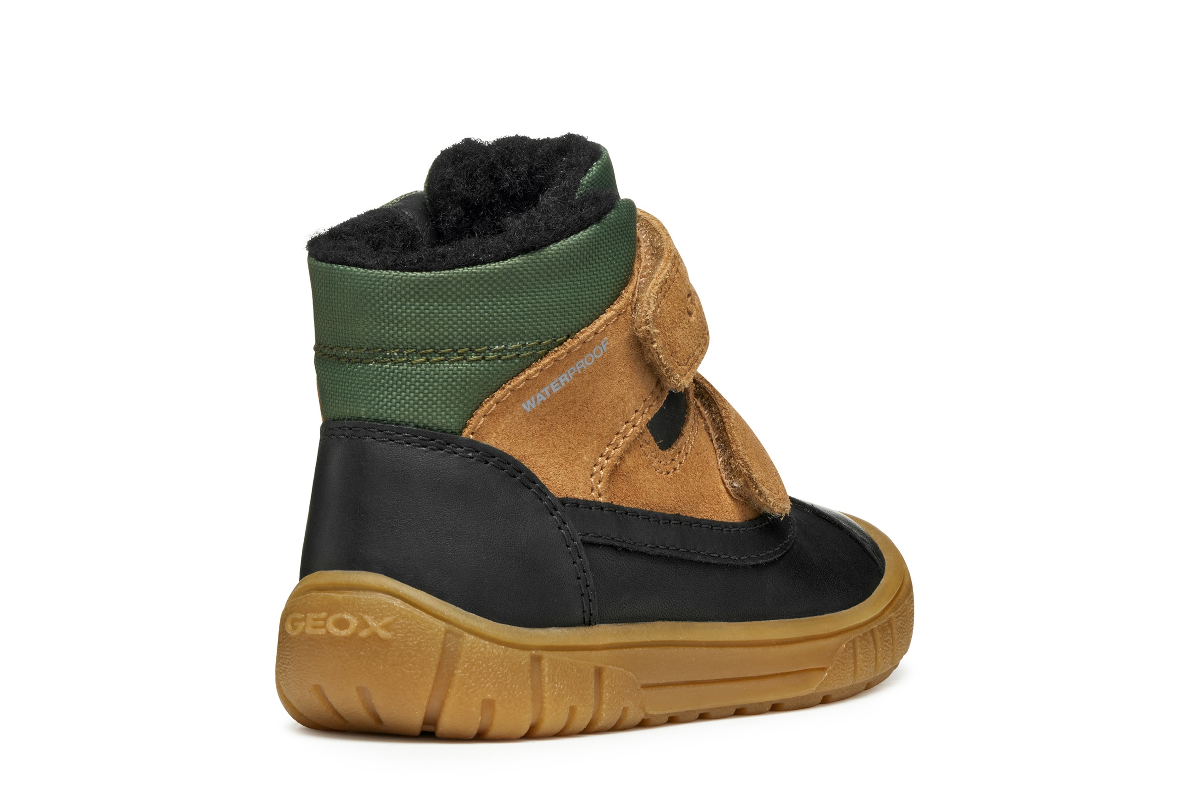 Geox Winterboots »B OMAR BOY WPF«  Klettstiefel, Snowboots mit Warmfutter, Größenschablone zum Download