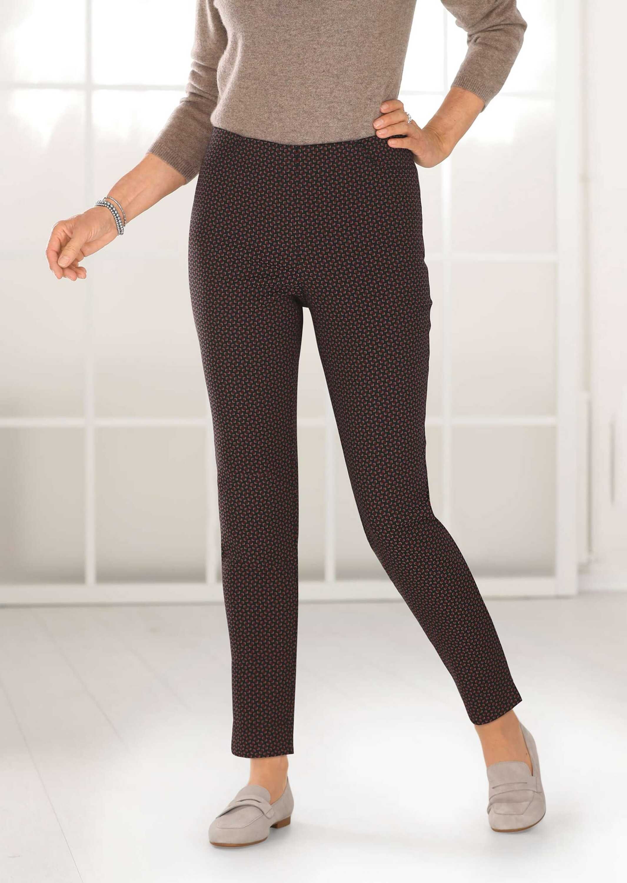 Thumbnail - GOLDNER Chinos "Stretchbequeme Jacquard-Hose MARTHA"