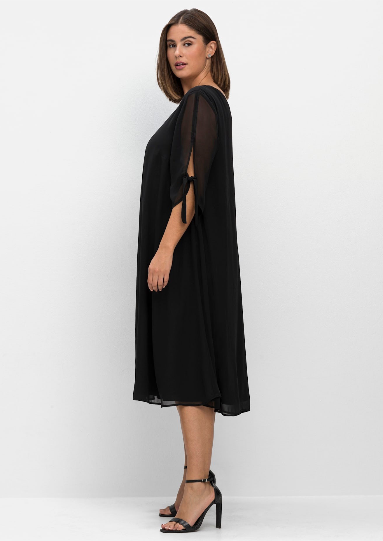 Sheego Chiffonkleid »Midikleid«