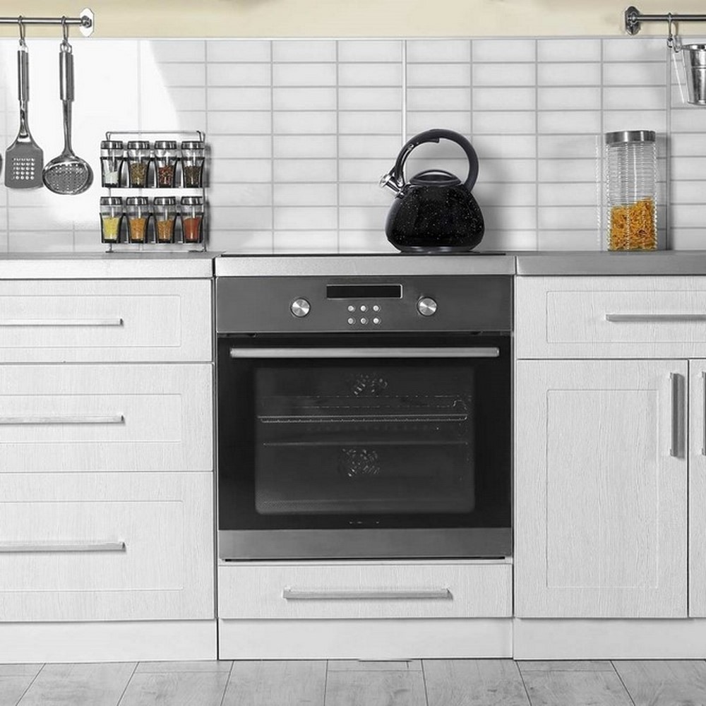 RESTO Kitchenware Wasserkessel »Lyra, Flötenkessel 2,7 l mit wärmespeicherndem Boden im Geschenkkarton«, Edelstahl, (1 tlg.), mit ergonomischem, wärmeableitenden Bakelit-Griff