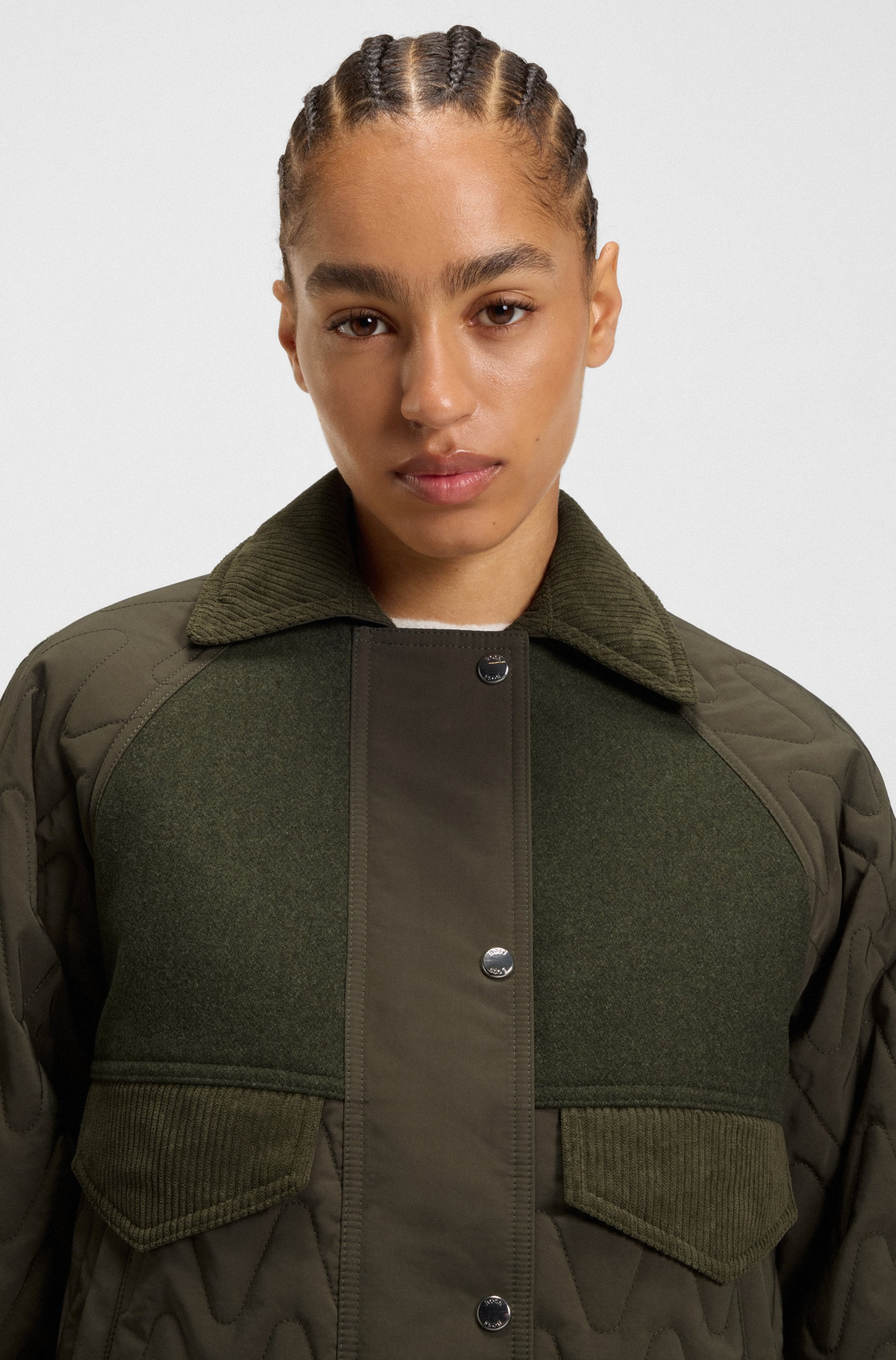 BOSS ORANGE Steppjacke »Pabori Premium Damenmode«, wasserabweisend, Regular Fit
