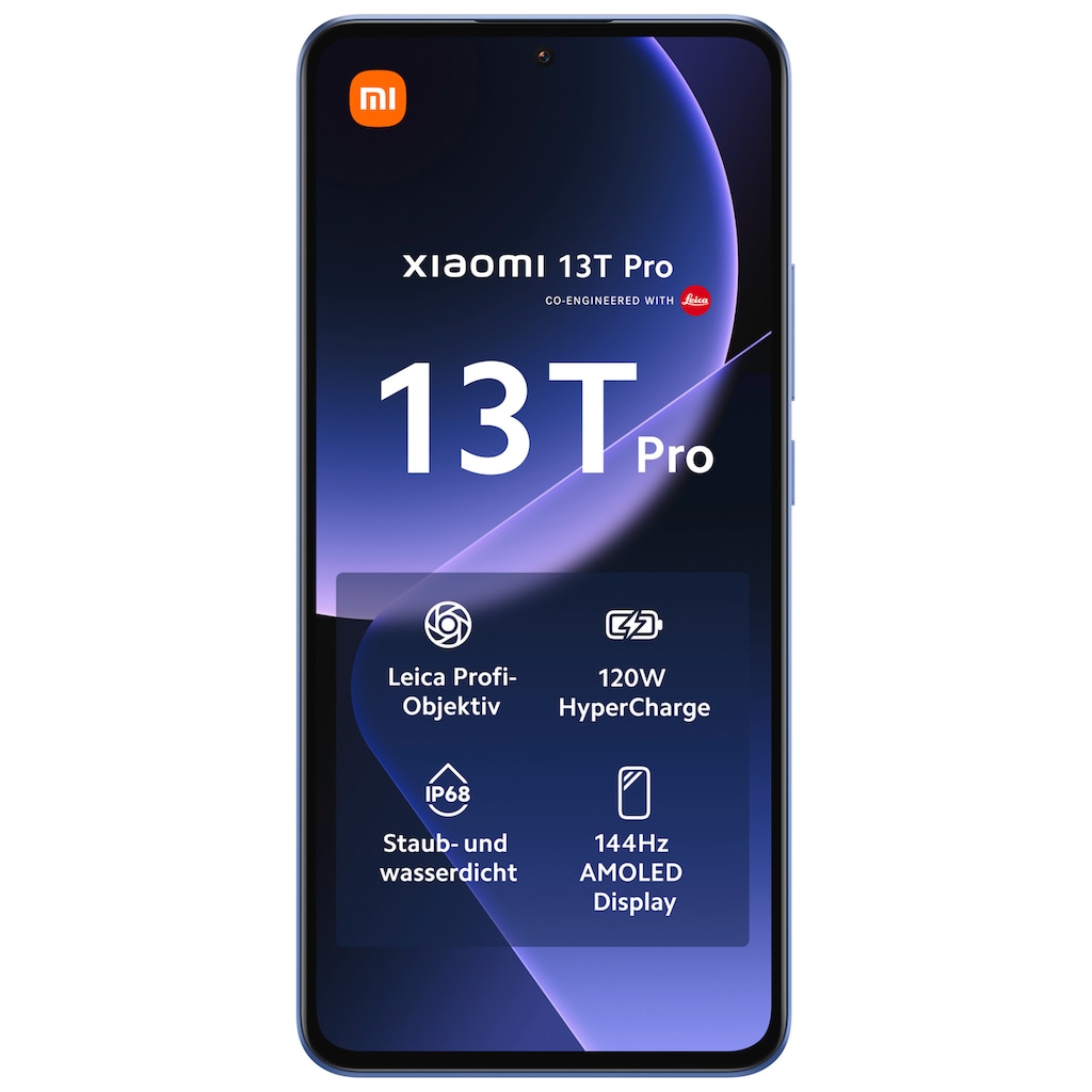 Xiaomi Smartphone »13T Pro mit 12GB RAM + 512GB internem Speicher«, Hellblau, 16,94 cm/6,67 Zoll, 512 GB Speicherplatz, 50 MP Kamera