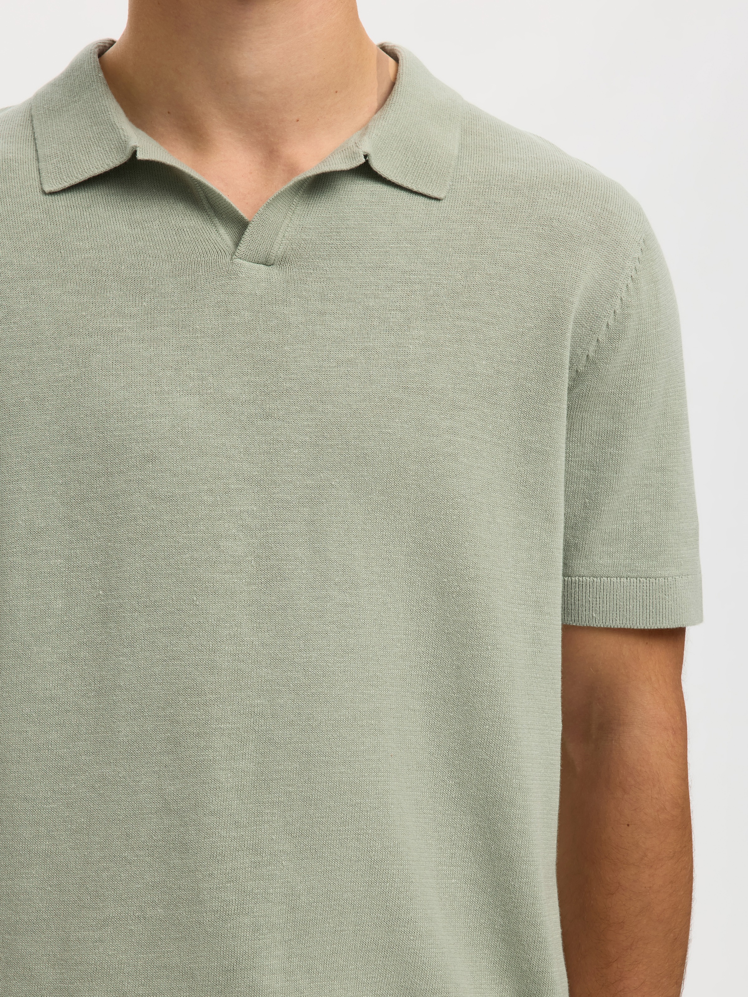 SELECTED Poloshirt »SLHMATTIS SS KNIT SUN OPEN POLO NOOS«