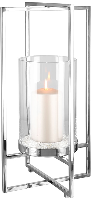 Fink Windlicht "NORMAN, Weihnachtsdeko", (1 St.), aus Edelstahl und Glas, 1-flammig