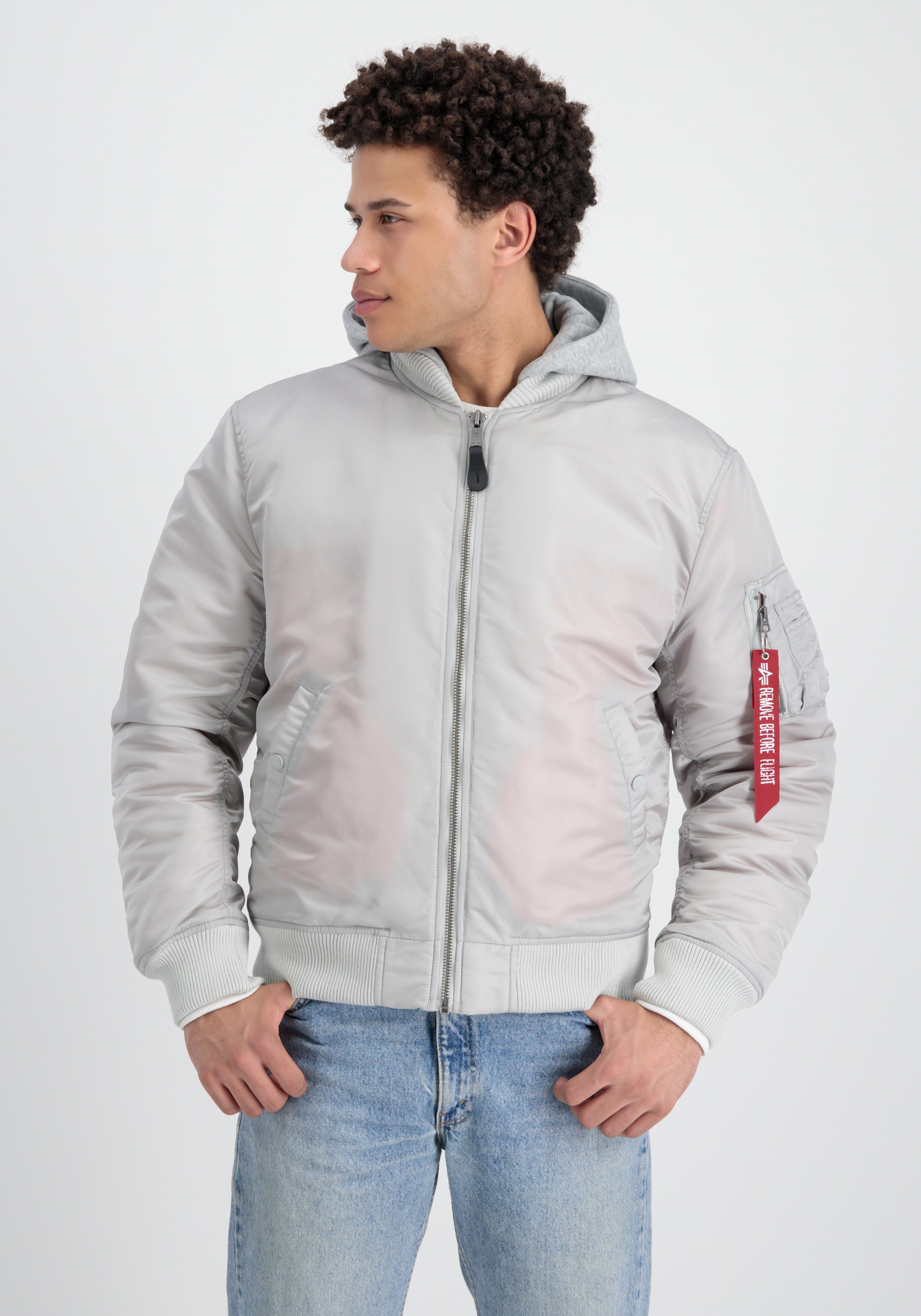 Alpha Industries Bomberjacke »Alpha Industries Men - Bomber Jackets MA-1 Zip Hood Back EMB«