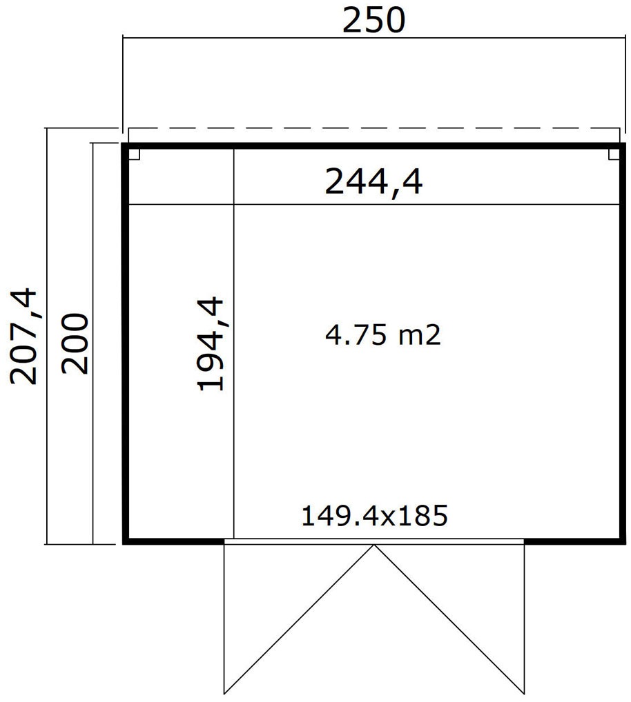 weka Gartenhaus »Batu/Nika 1,5«, 28 mm starke Blockbohlen
