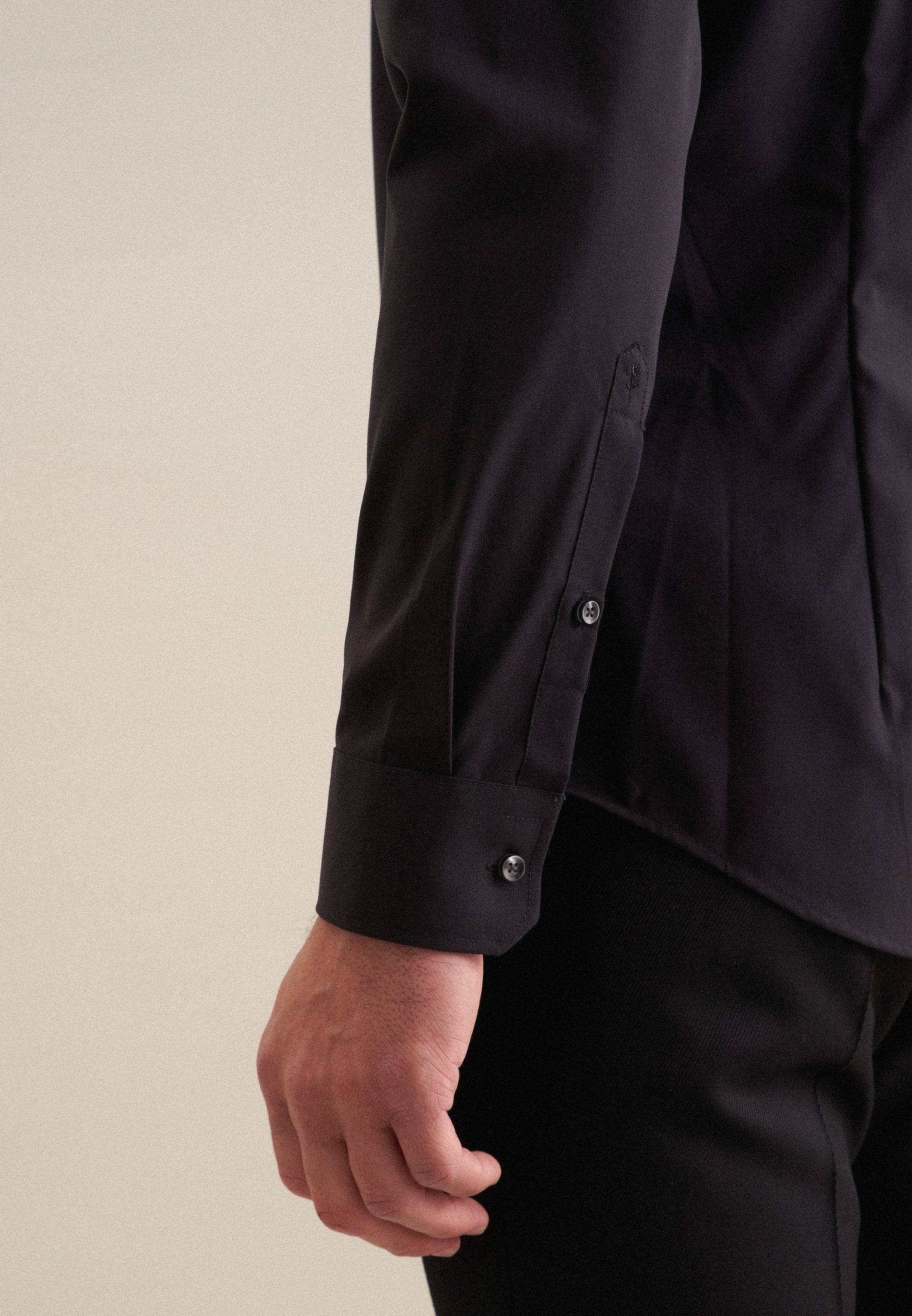 seidensticker Businesshemd »Slim«, Slim Extra langer Arm Kentkragen Uni