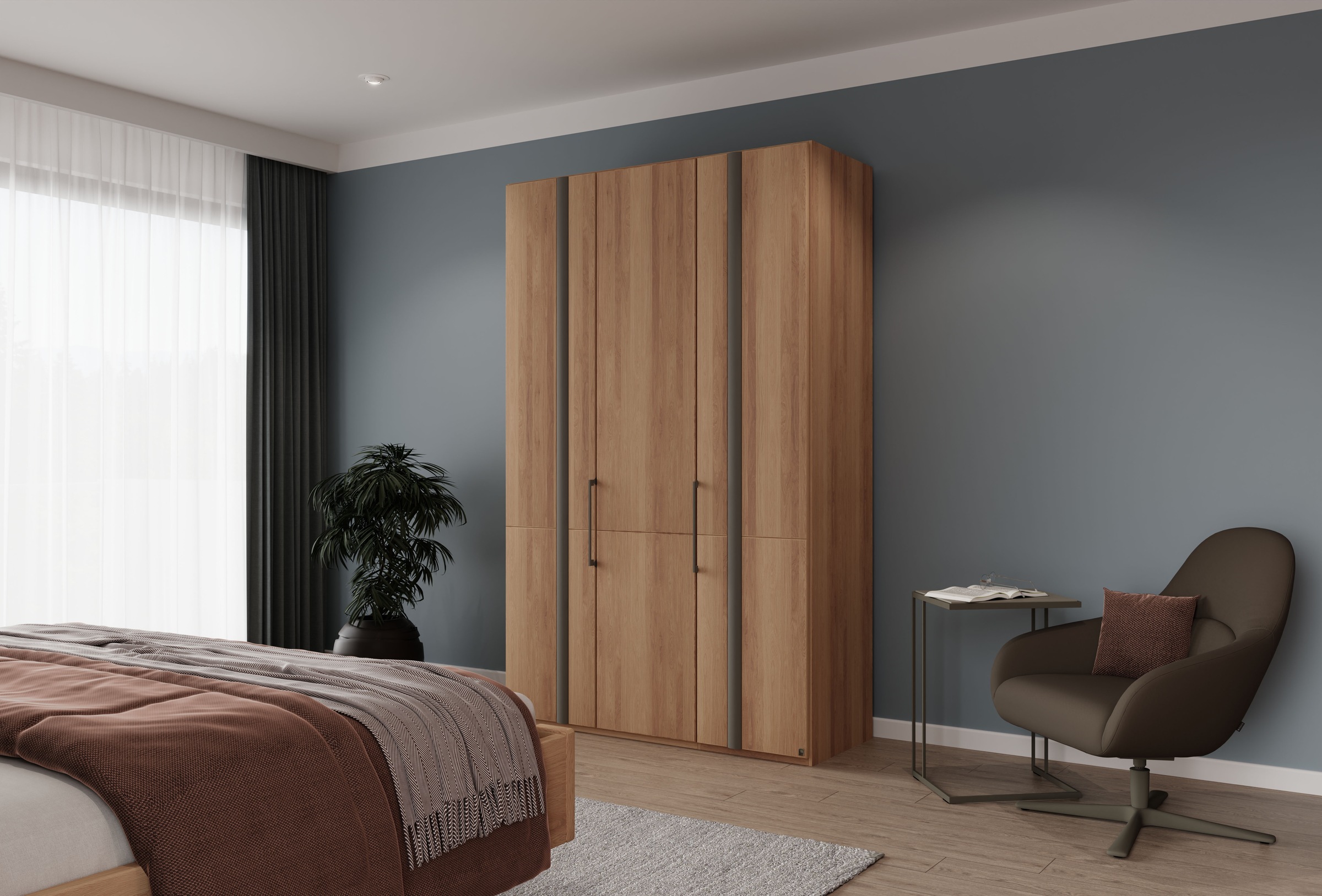 Musterring Kleiderschrank "Sorrent, Kleiderschrank, teilmassiv Eiche" mit T günstig online kaufen