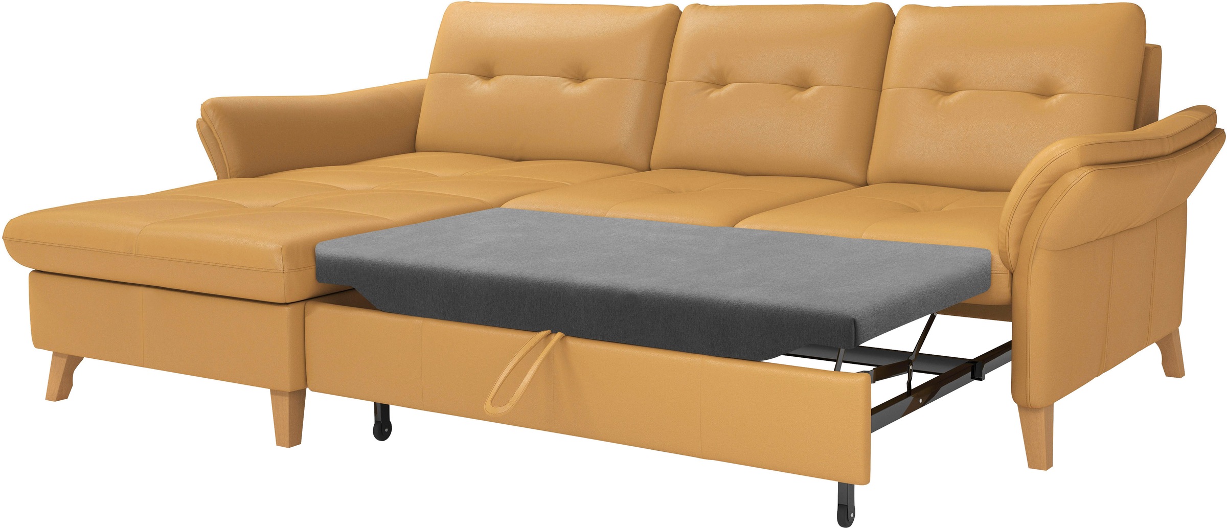 sit&more Ecksofa »Göteborg«, Sitztiefenverstellung und Federkern, wahlweise mit Bettfunktion