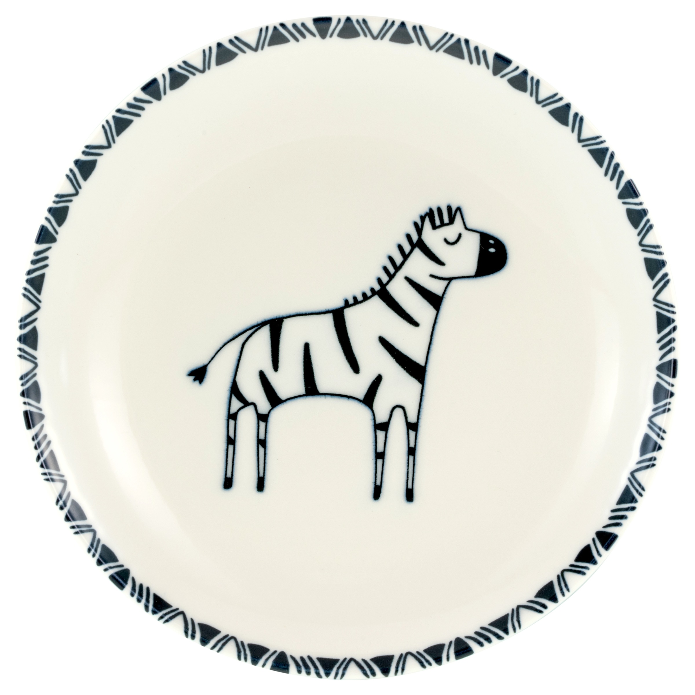 CreaTable Teller-Set »Safari, Teller 21 cm, 4-tlg.« Teller Set, Tierabbildungen, Nordische Ästhetik