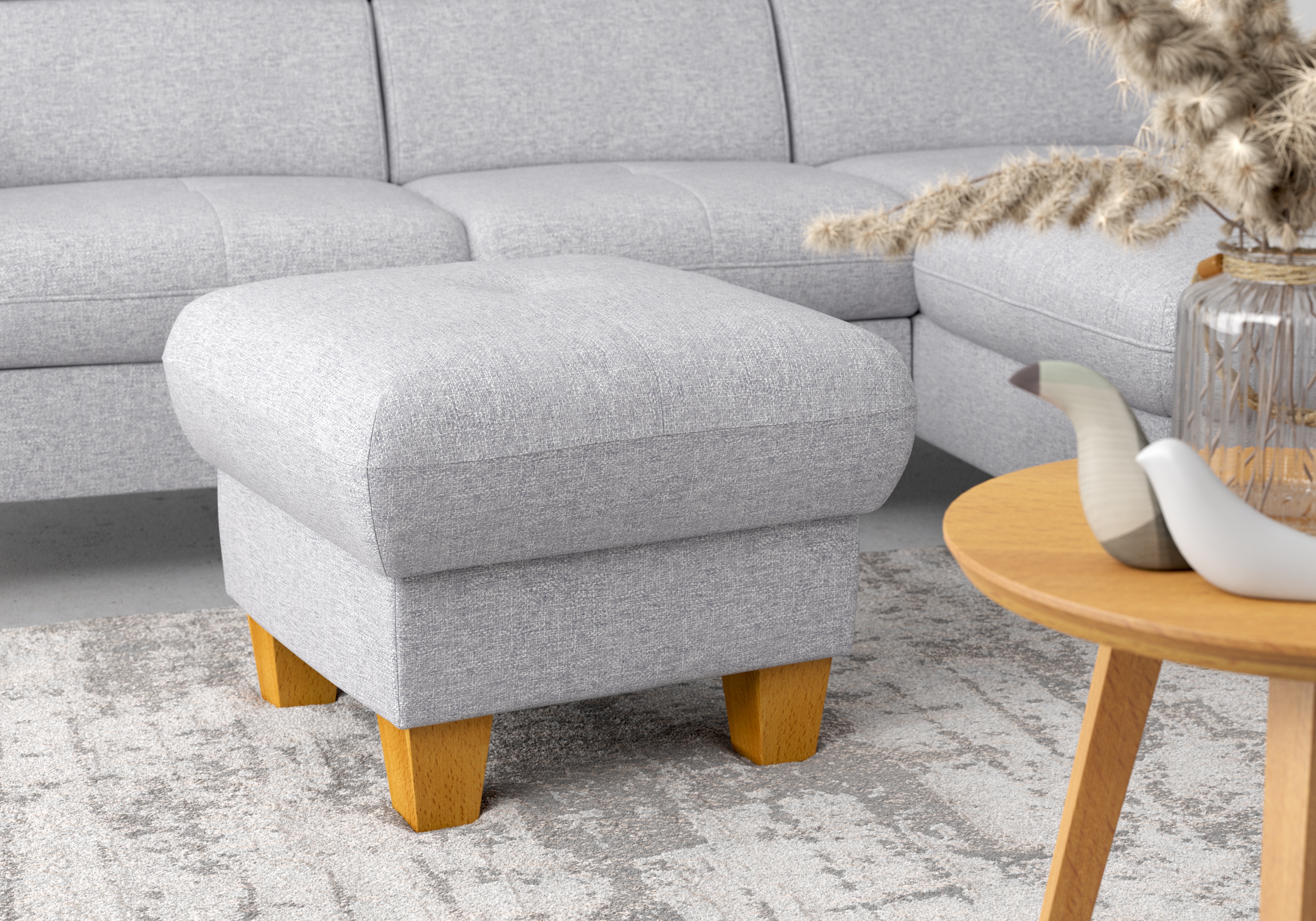 OTTO home Polsterhocker "Lindgren" mit Stauraum