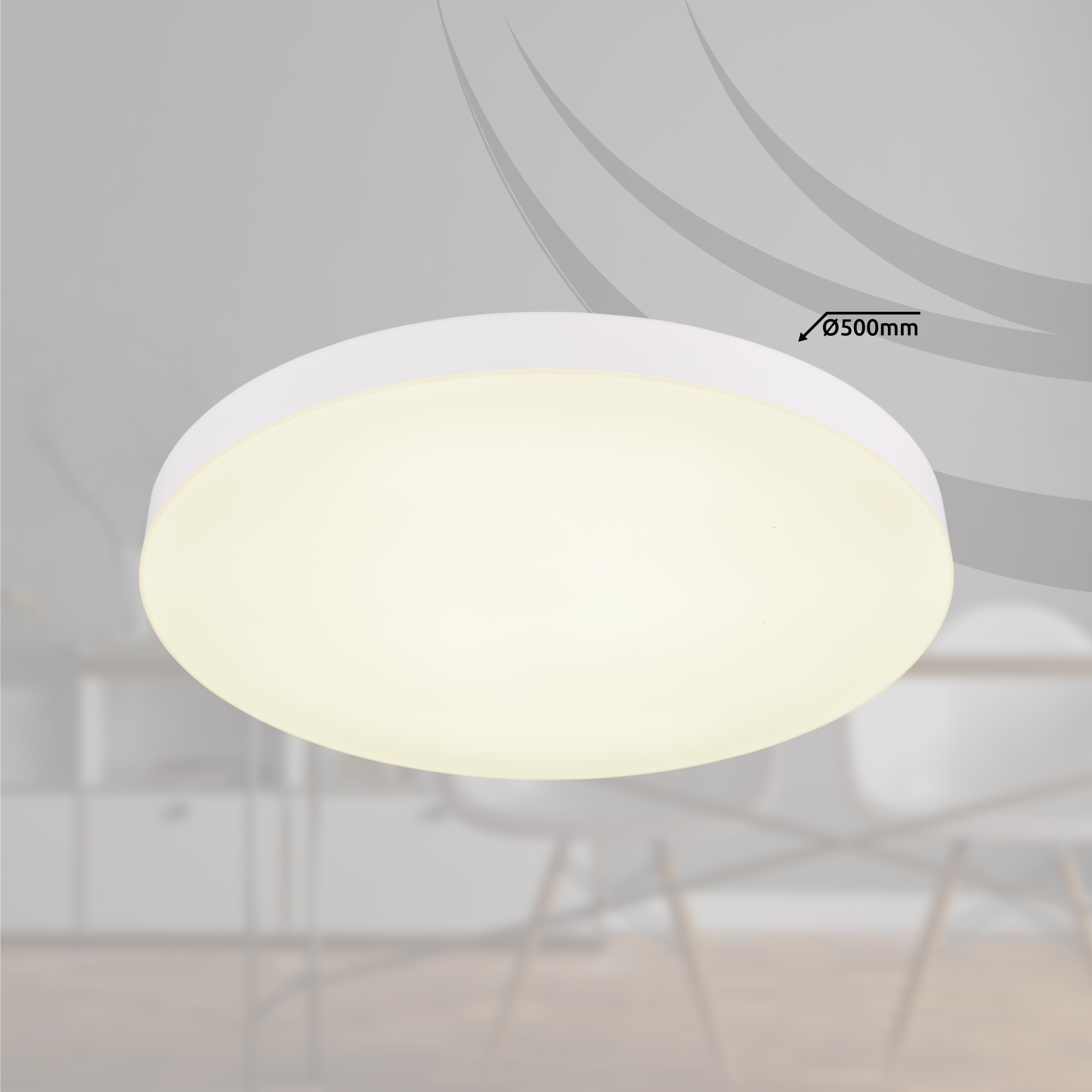 GLOBO LIGHTING LED Deckenleuchte »MATTHEW«, Leuchtmittel LED-Modul | LED fest integriert, Deckenlampe / Schlafzimmer / Wohnbereich / Arbeitszimmer / weiß / rund