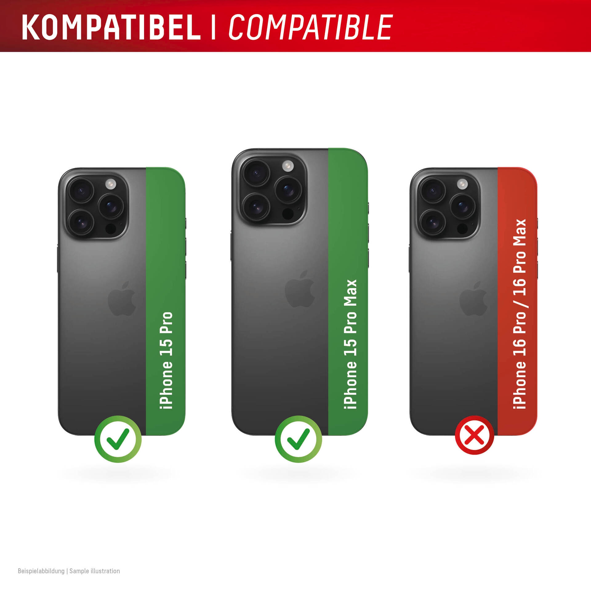 Displex Kameraschutzglas »Camera Lens Glass Single Glass Ring Protector«, für Apple iPhone 15 Pro-Apple iPhone 15 Pro Max, (Packung, 2x Einzellinsen-Schutzringe), Objektivschutz, Kameraschutz, kratz- & stoßfest