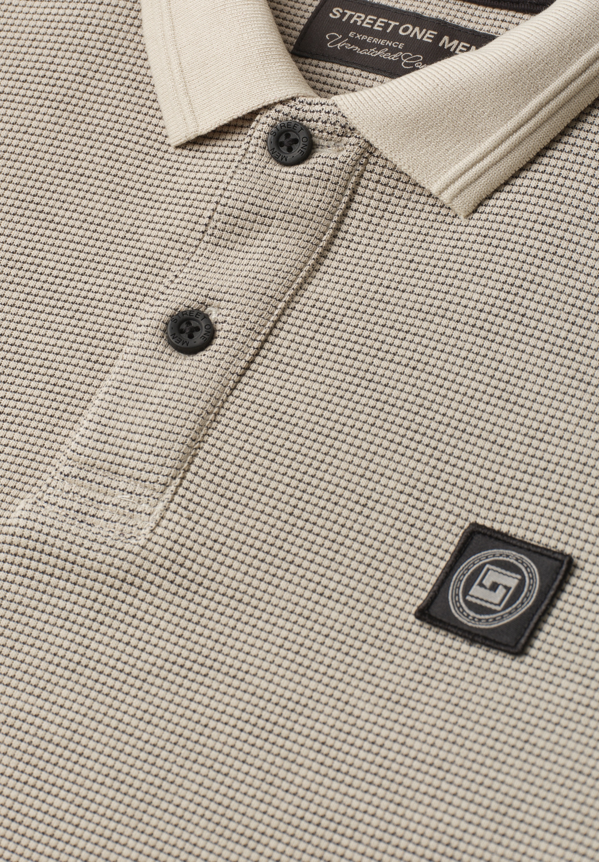STREET ONE MEN Poloshirt im soften Baumwoll-Mix